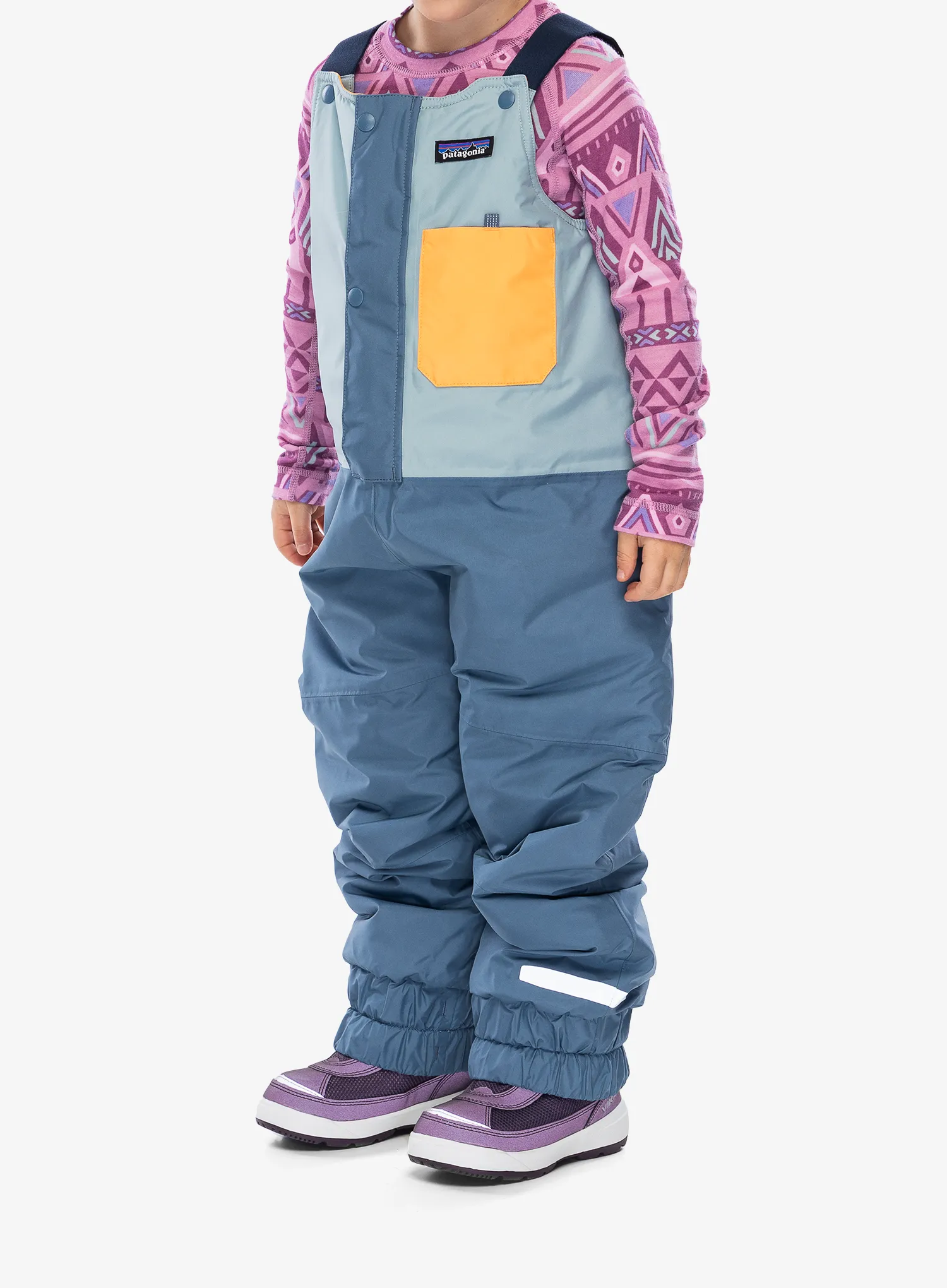 Детски гащеризон Patagonia Baby Snow Pile Bibs - thermal blue