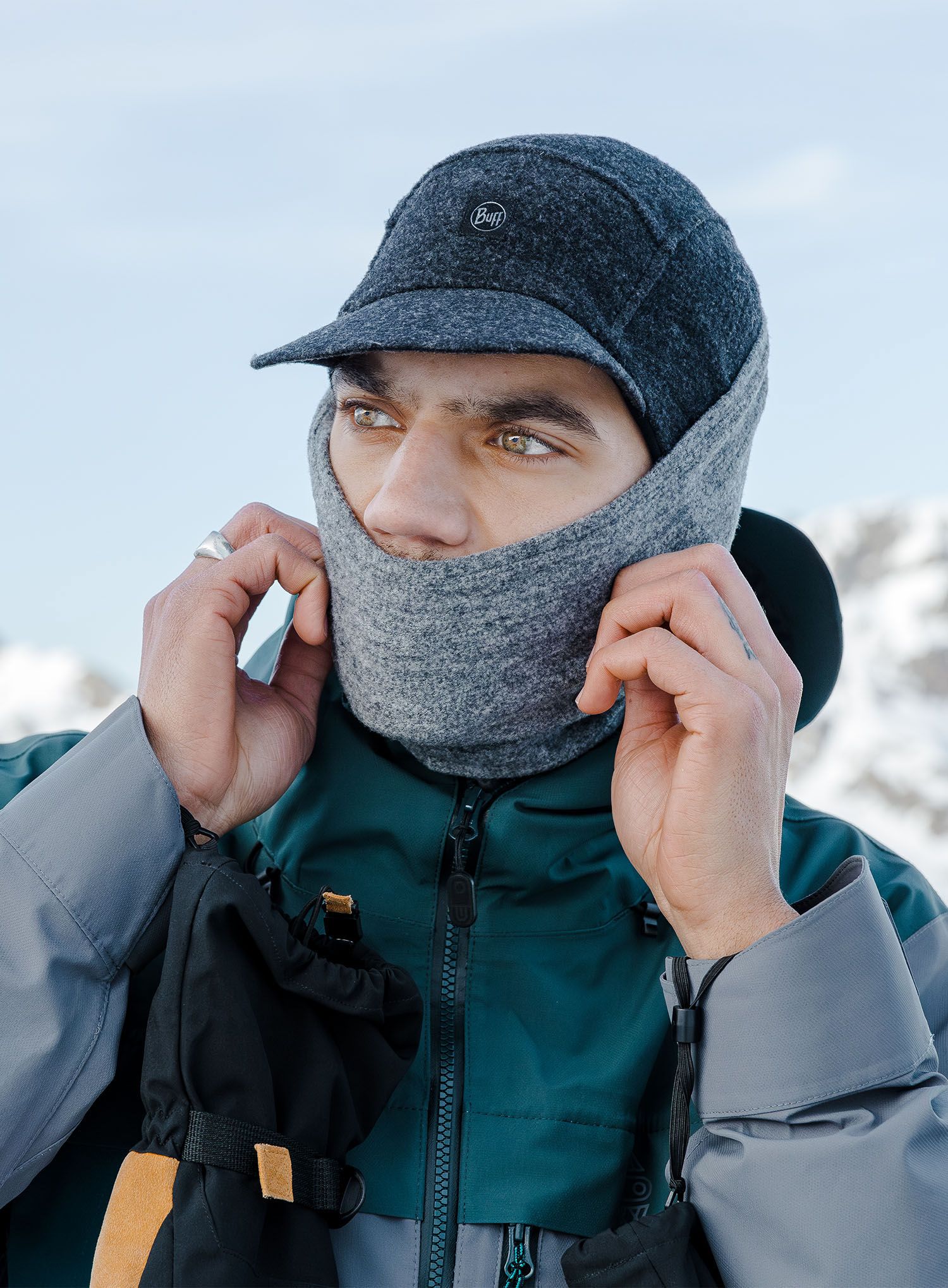 Бандана Buff Merino Fleece - solid grey