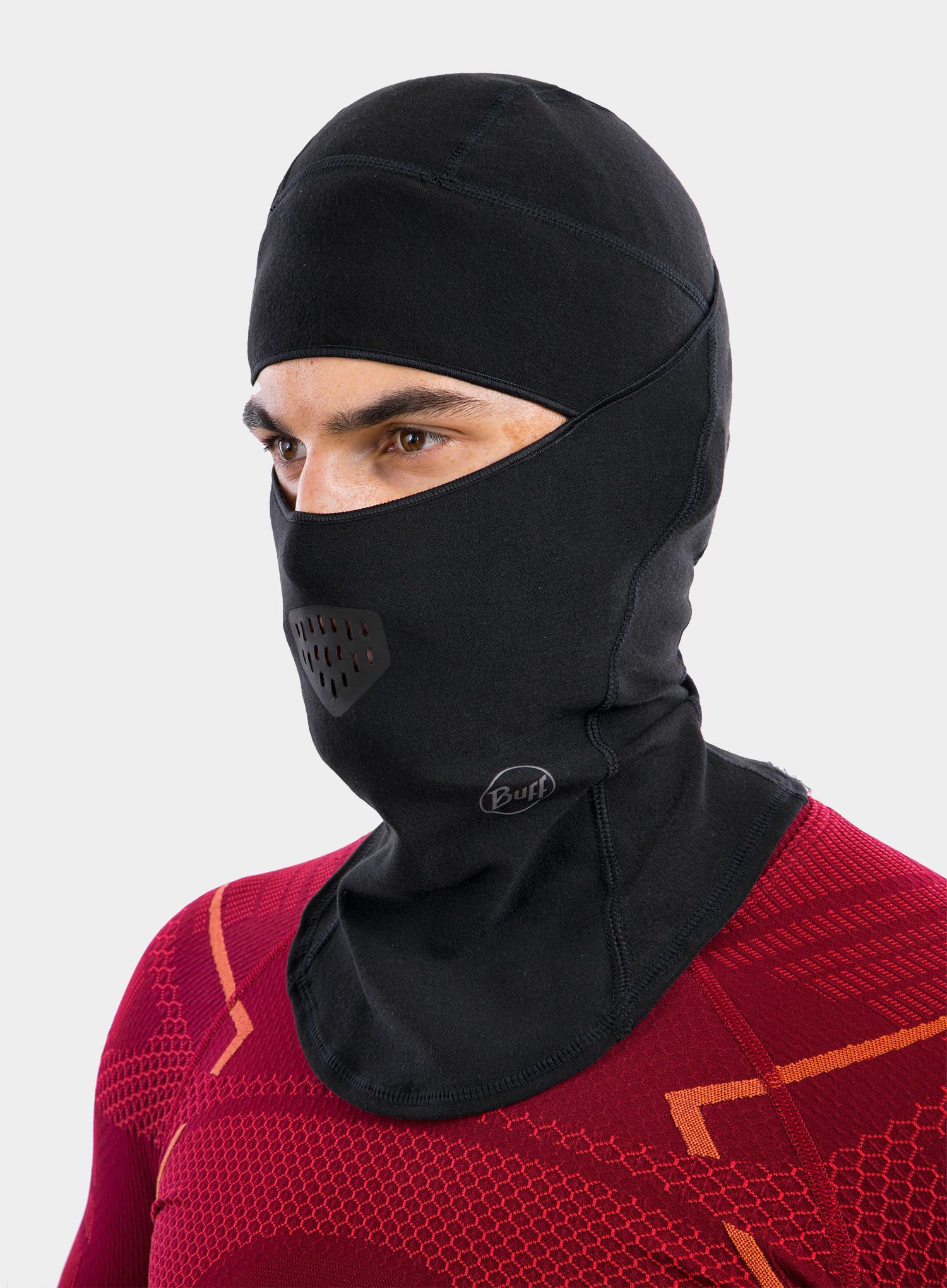 Маска за глава Buff Thermonet Balaclava - solid black