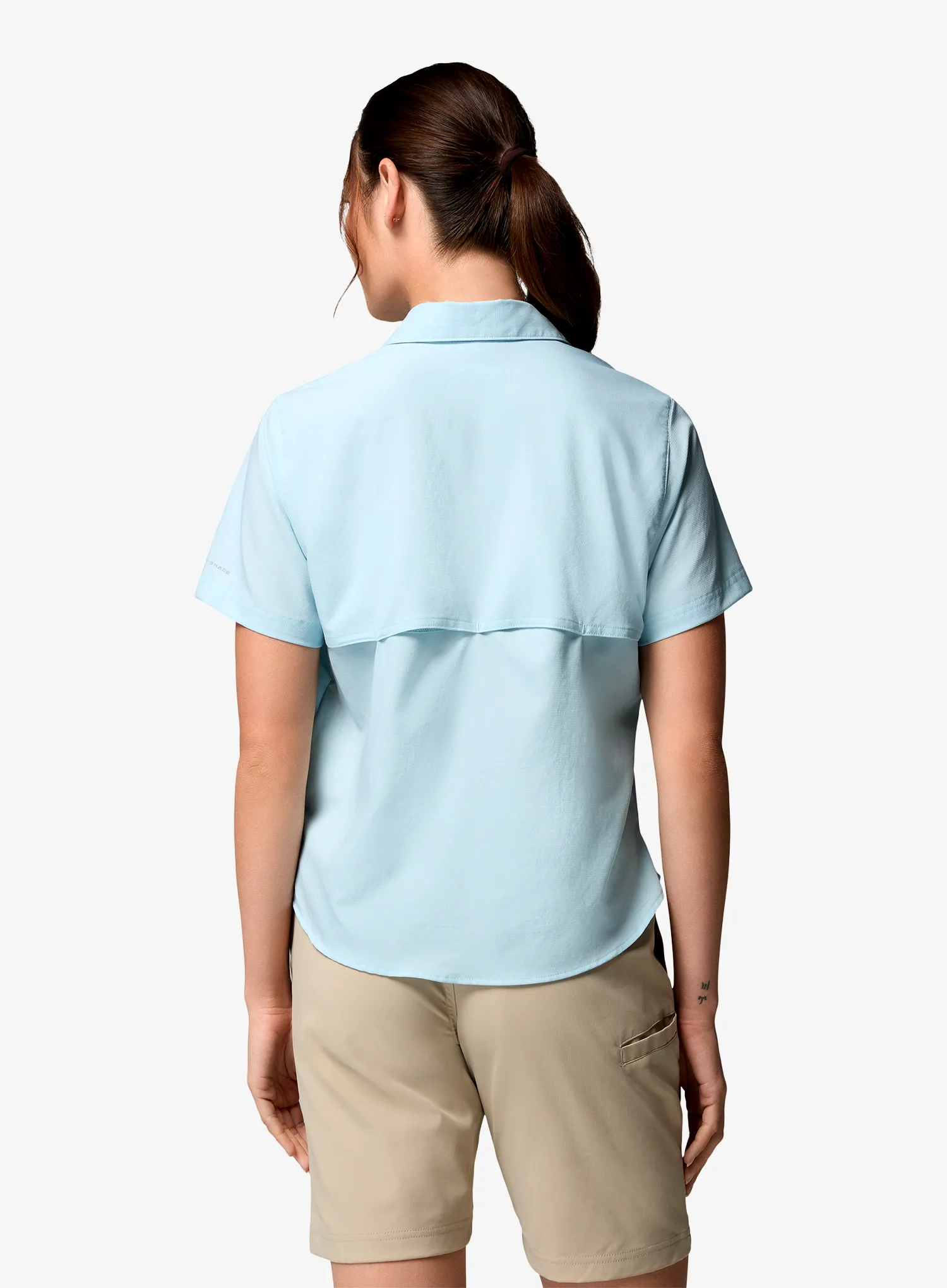 Дамска риза за пътуване Columbia Silver Ridge Utility II S/S Shirt - marine light