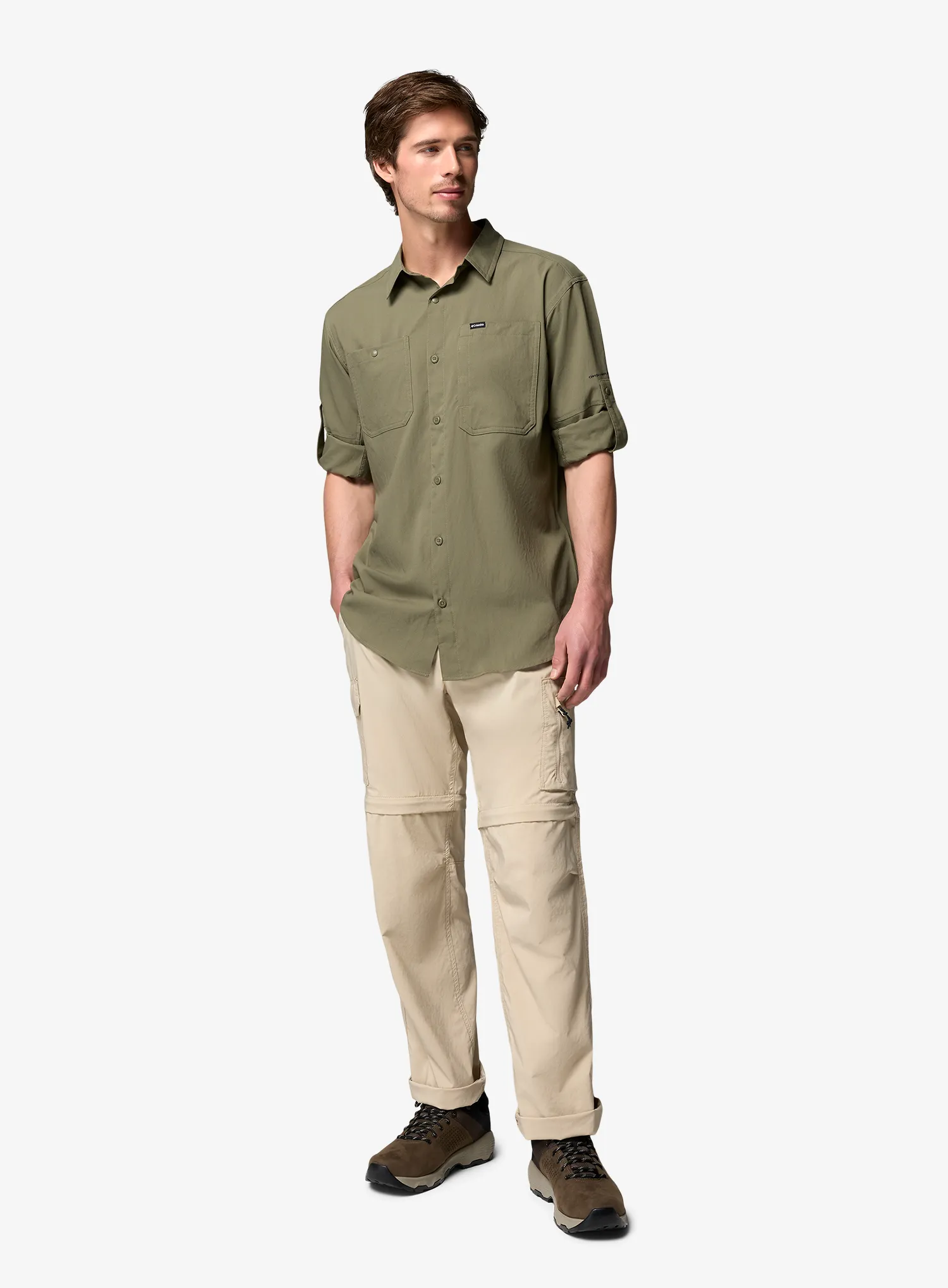 Риза Columbia Silver Ridge Utility II LS Shirt - stone green