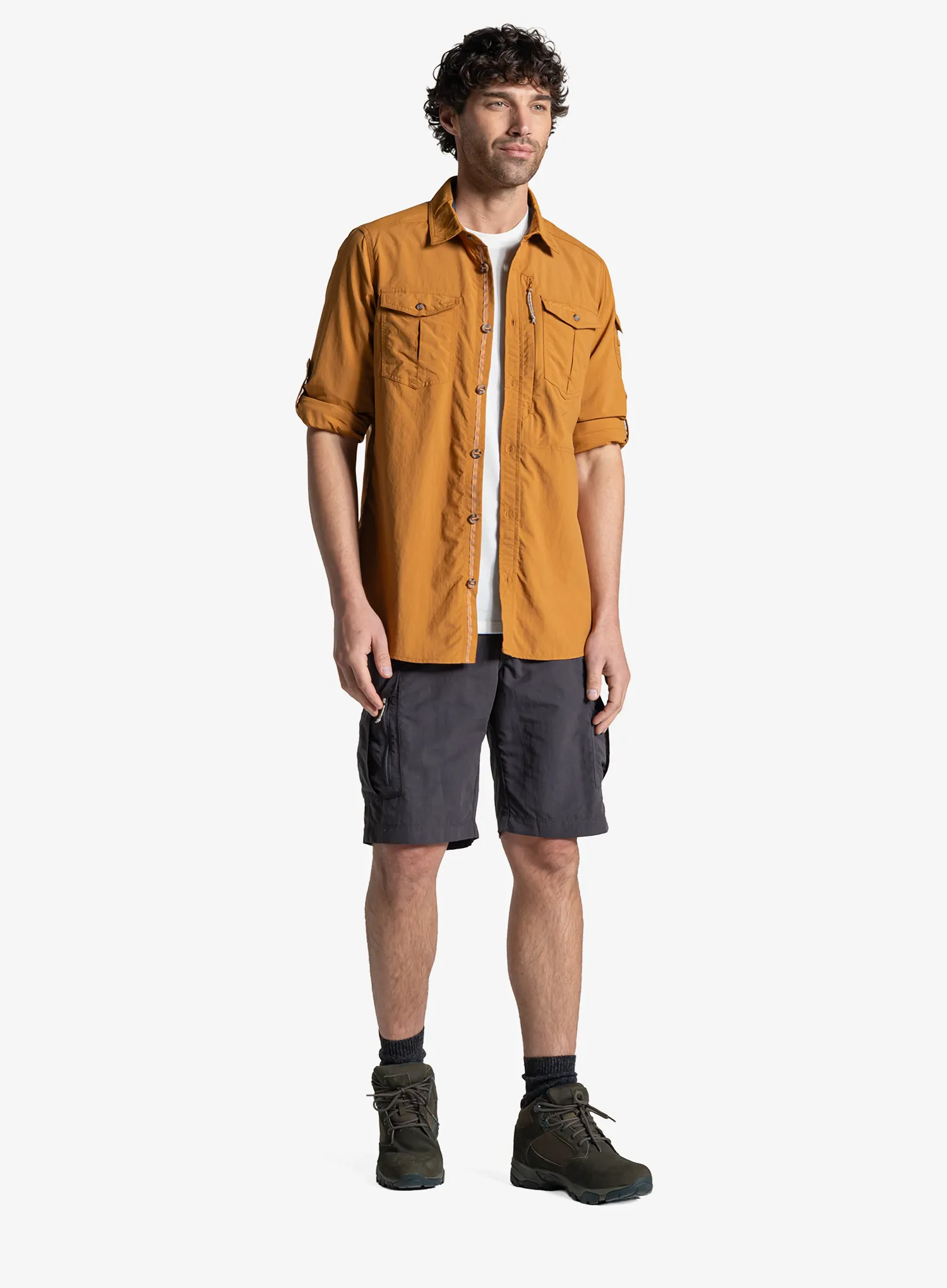 Риза Craghoppers NosiLife Adventure LS Shirt III - deep henna