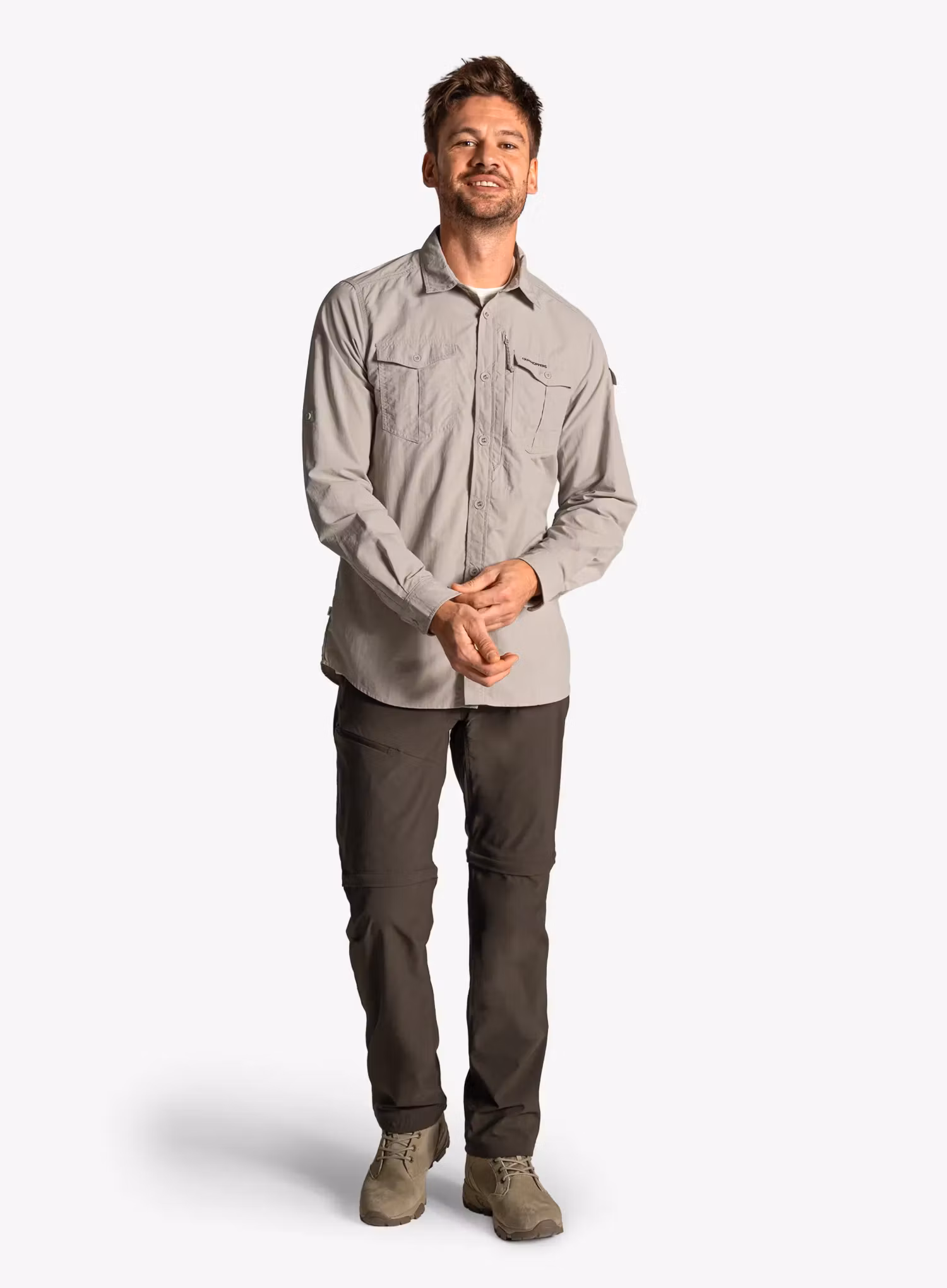 Риза Craghoppers NosiLife Adventure LS Shirt III - parchment