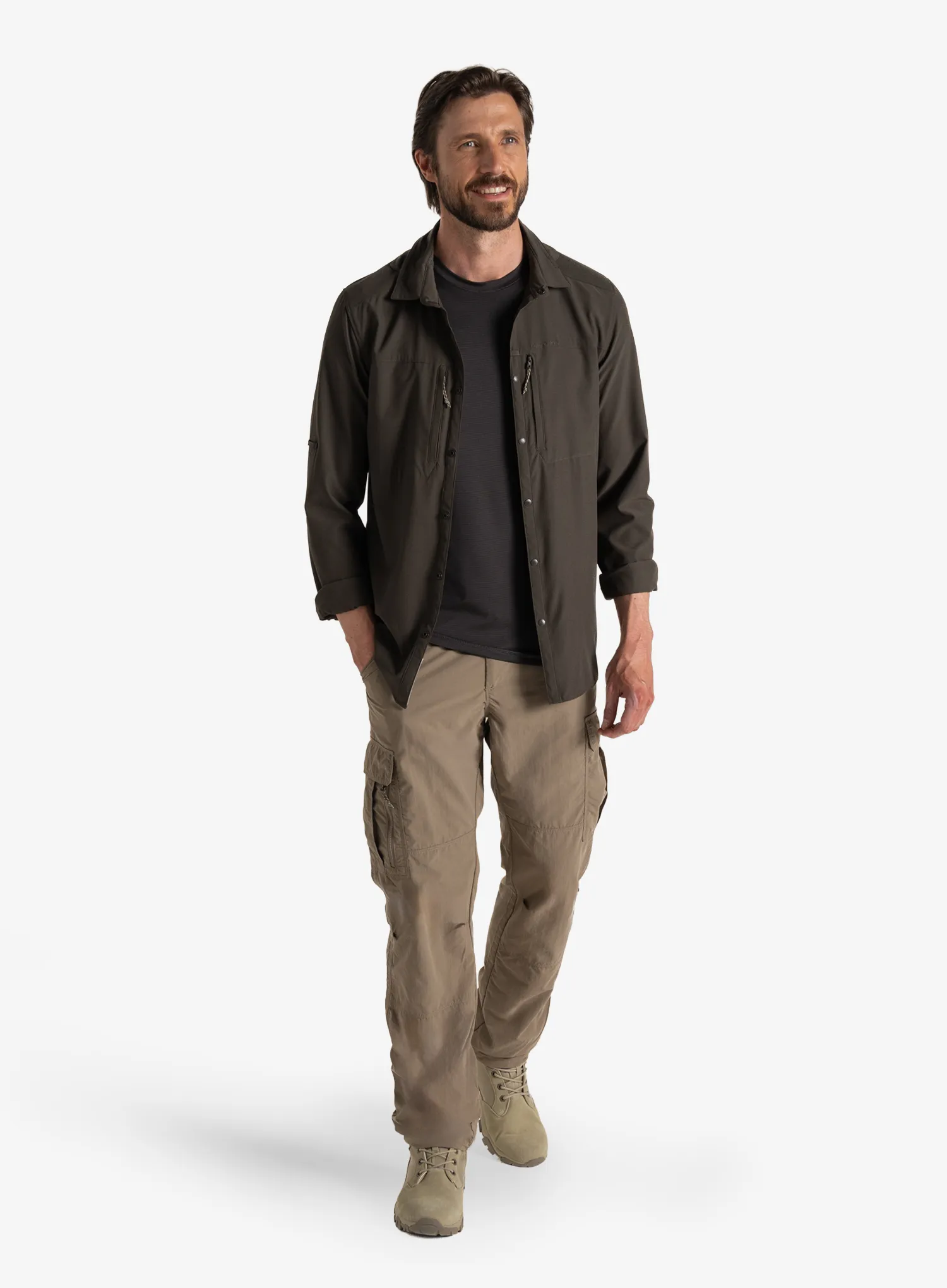 Риза Craghoppers NosiLife Pro LS Shirt V - woodland green