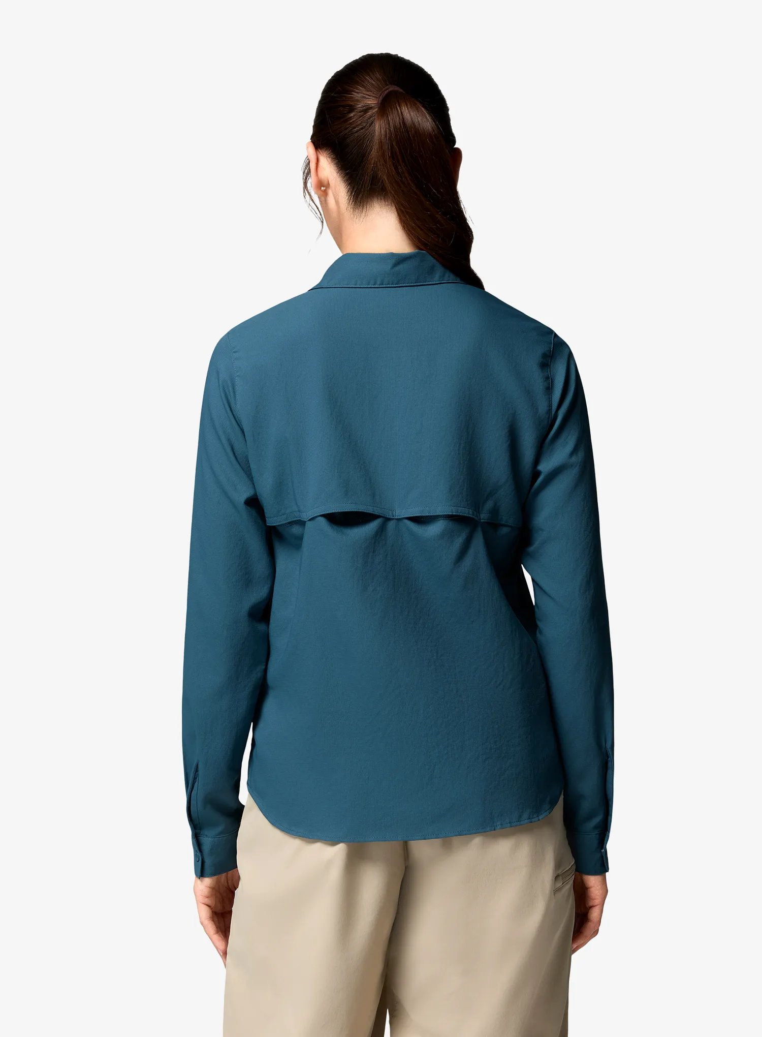 Дамска риза за пътуване Columbia Silver Ridge Utility II LS Shirt - everblue