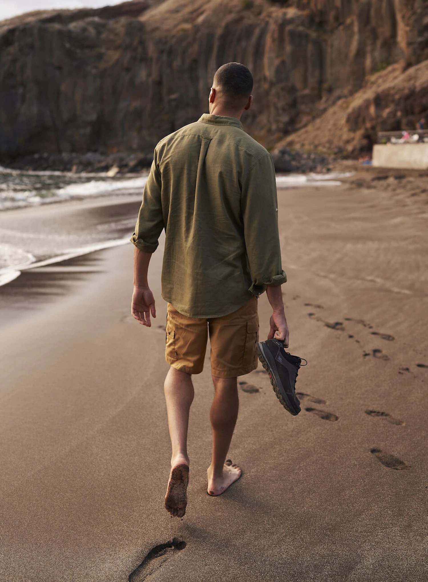 Риза Fjallraven Övik Travel Shirt LS  - dark navy