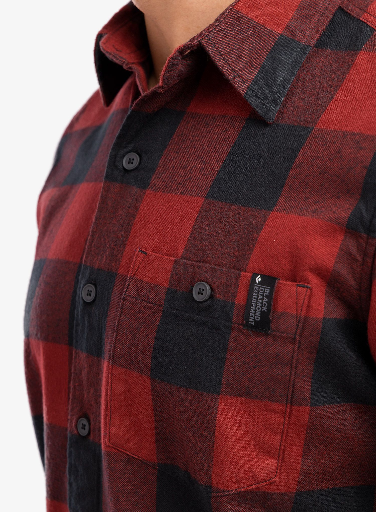 Туристическа риза Black Diamond Zodiac LS Flannel Shirt - dark crimson/smoke plaid