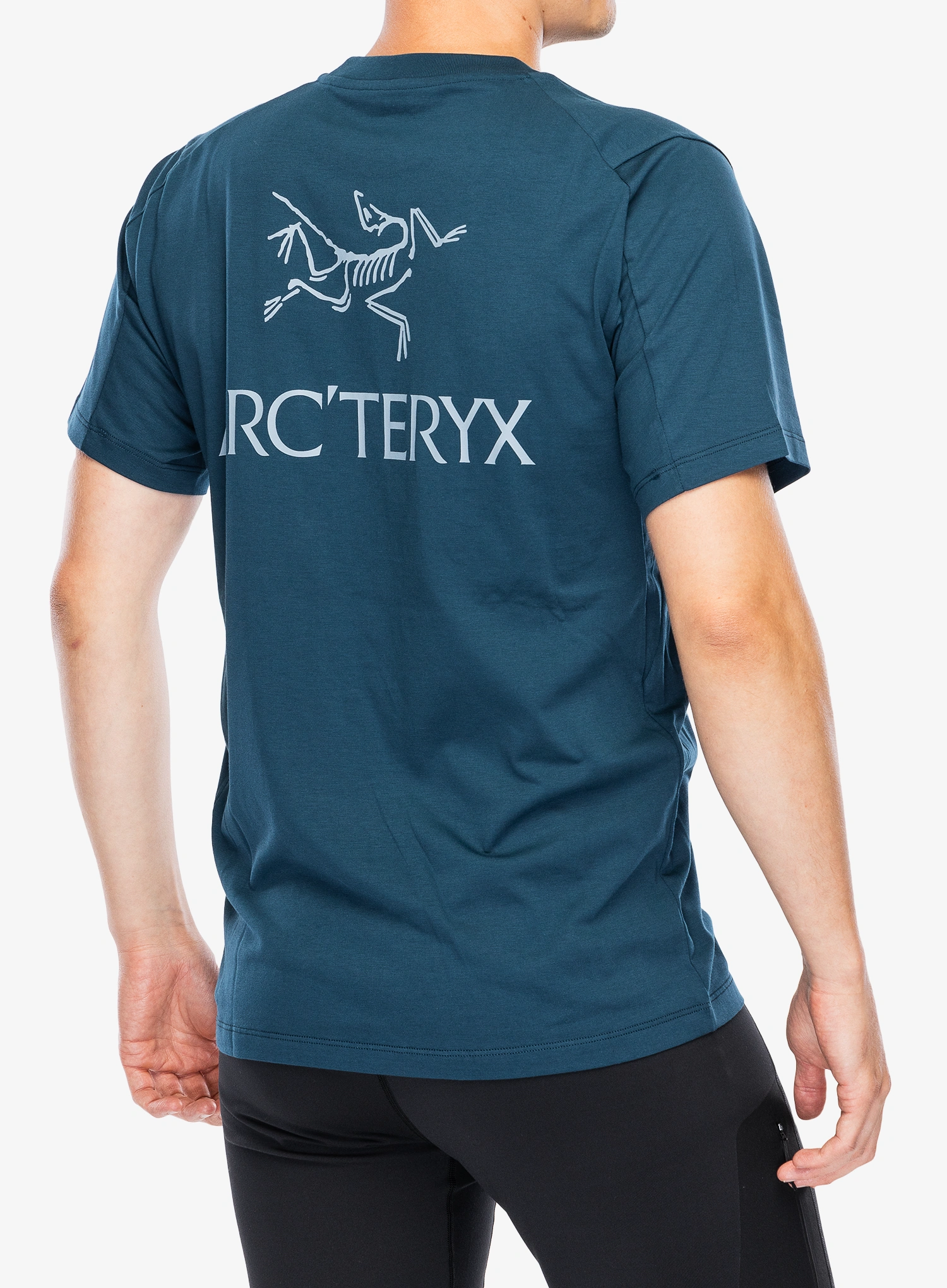 Памучна тениска Arcteryx Kragg SL Cotton Bird Word SS - nightscape/lt night