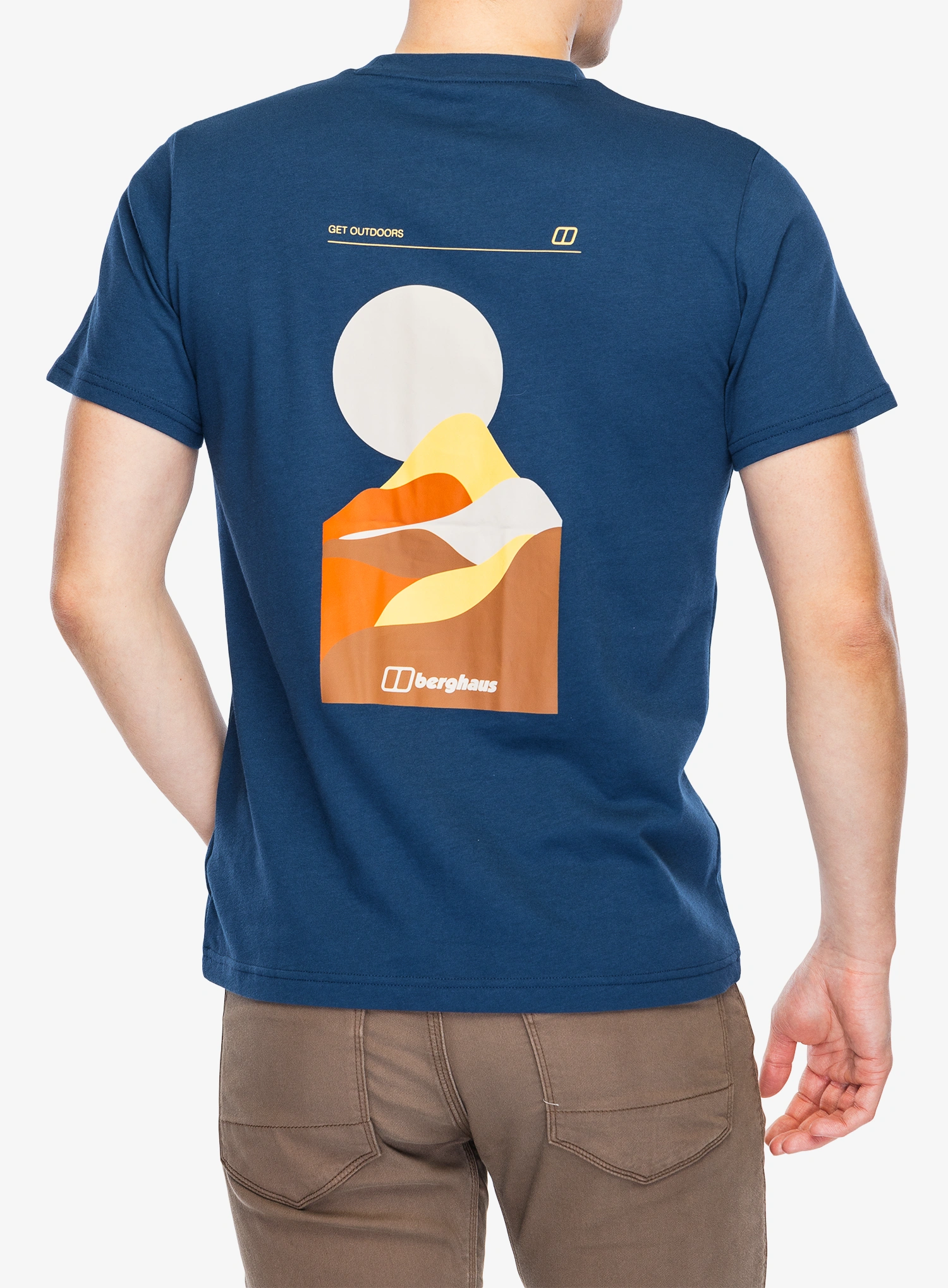 Памучна тениска Berghaus Rolling Peaks SS Tee - hale navy