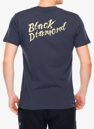 Памучна тениска Black Diamond Shredded SS Tee - charcoal