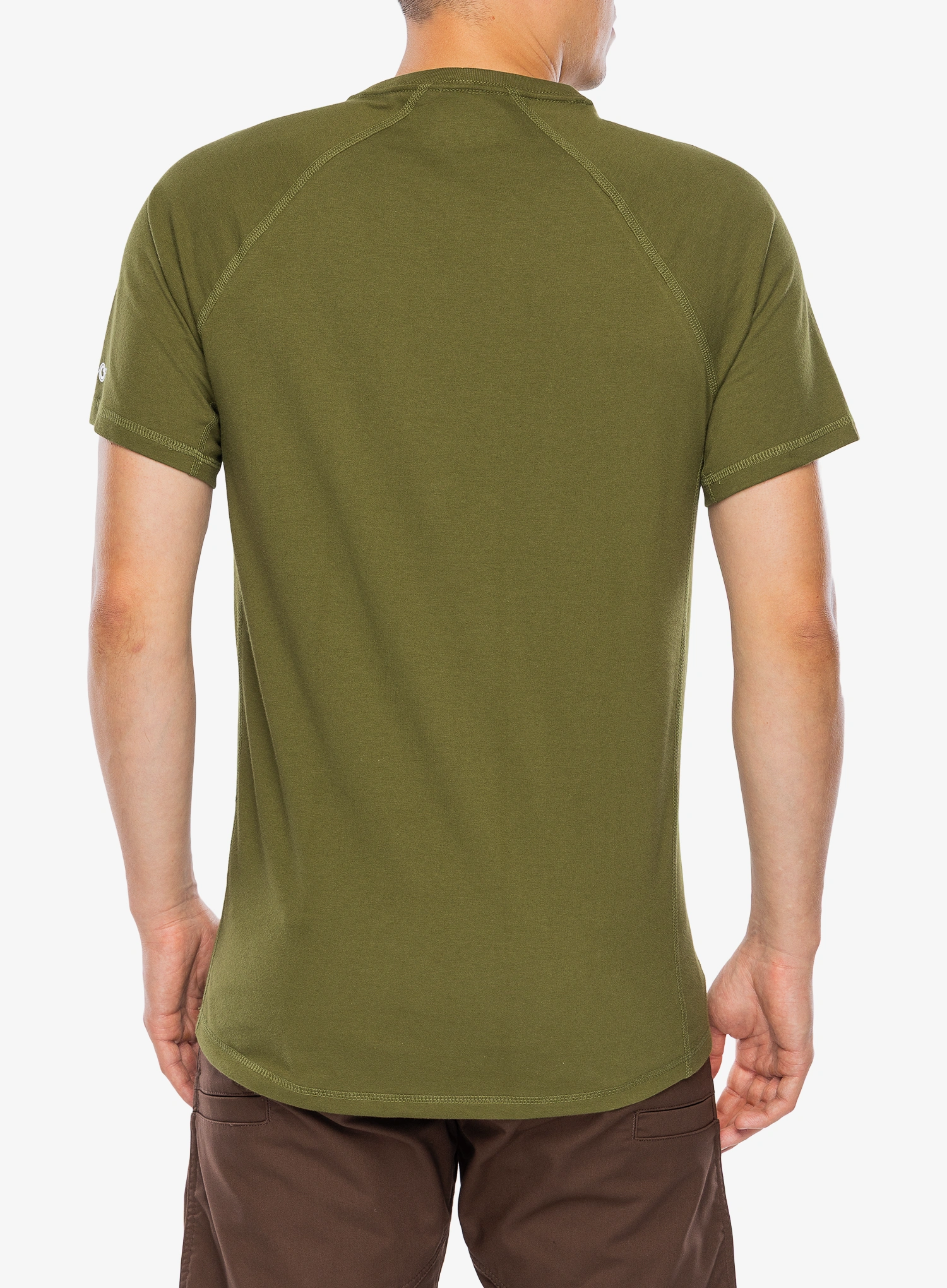 Памучна тениска Carhartt Force Pocket S/S T-Shirt - dark bronzed green