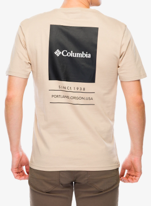Памучна тениска Columbia Barton Springs S/S Graphic Tee - ancient fossil