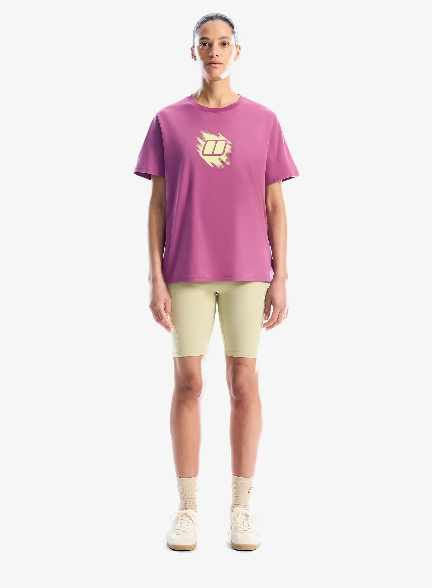 Дамска памучна тениска Berghaus Sketched Blocks Essential Tee Af - calluna