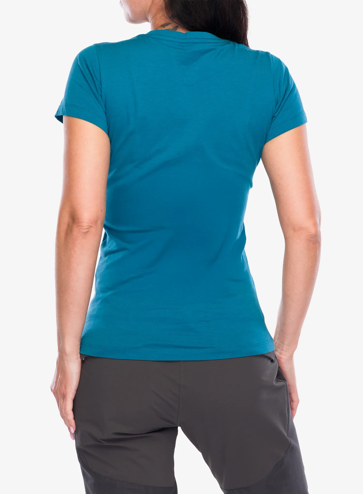 Дамска памучна тениска BlackYak Senepol Classic Logo - lyons blue