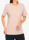 Дамска памучна тениска Carhartt Workwear Pocket S/S T-Shirt - light taupe nep