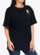 Дамска памучна тениска Columbia Rolling Bend Graphic Oversized Tee - black/floral fun