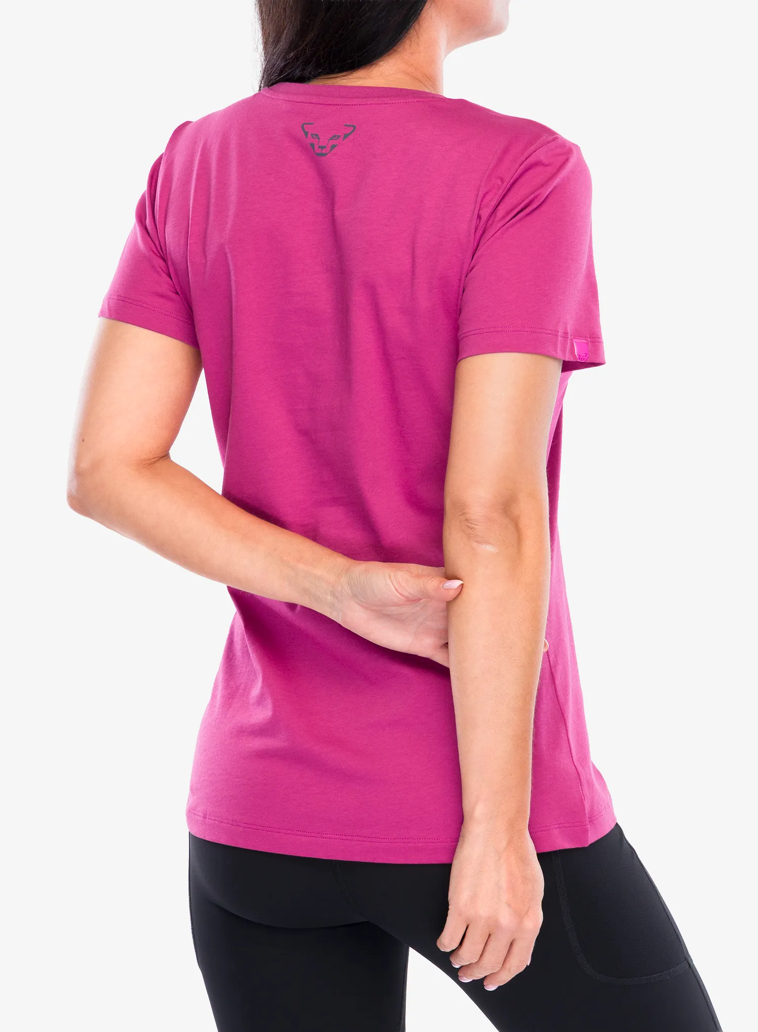 Дамска памучна тениска Dynafit Graphic CO S/S Tee - magenta/horizon