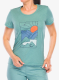 Дамска памучна тениска Edelrid Highball T-Shirt V - mineral