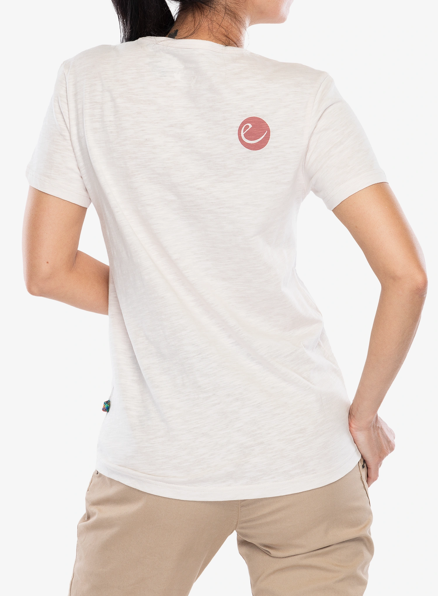 Дамска памучна тениска Edelrid Highball T-Shirt V - white
