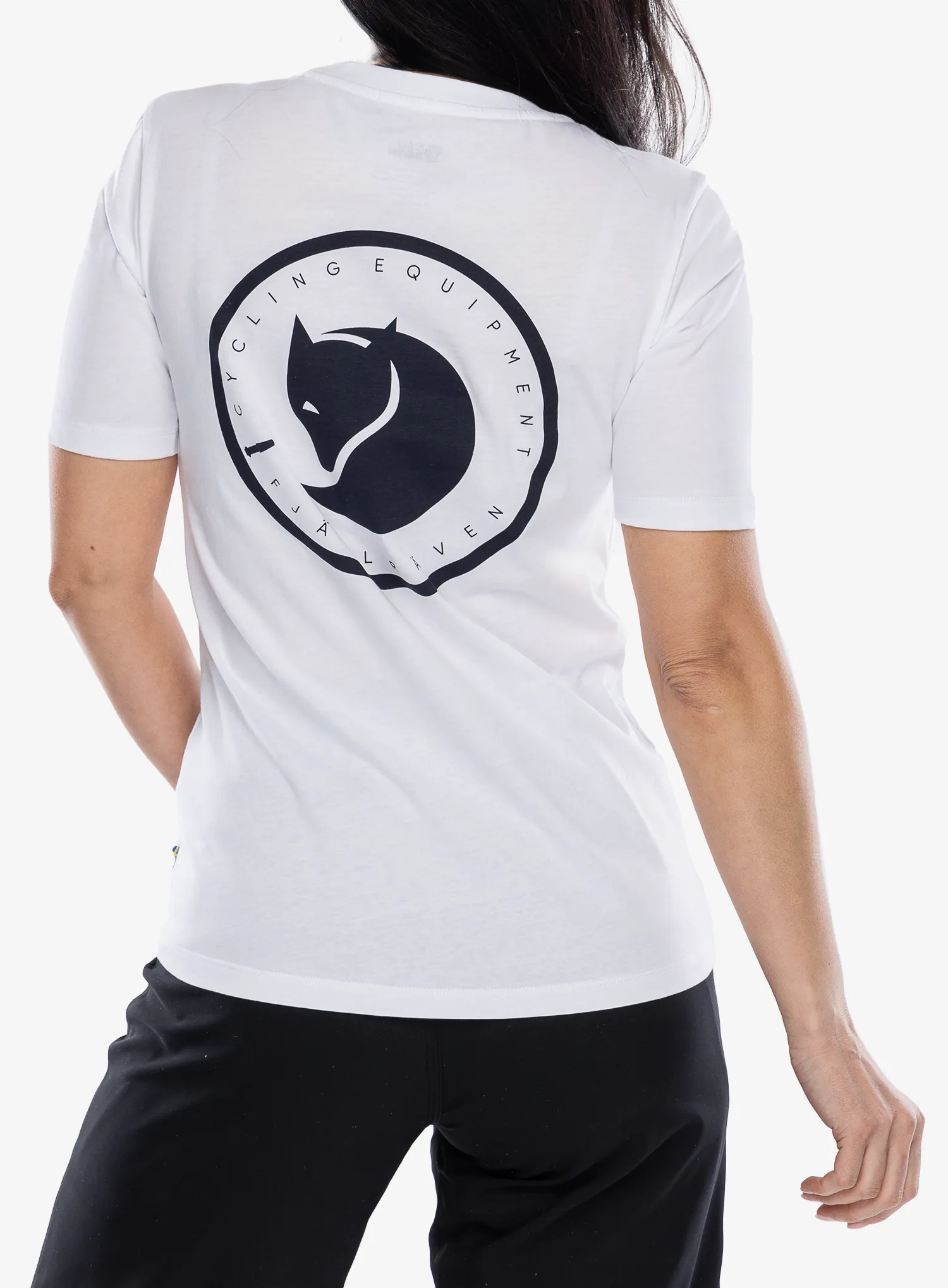 Дамска памучна тениска Fjallraven Hoja T-shirt - white