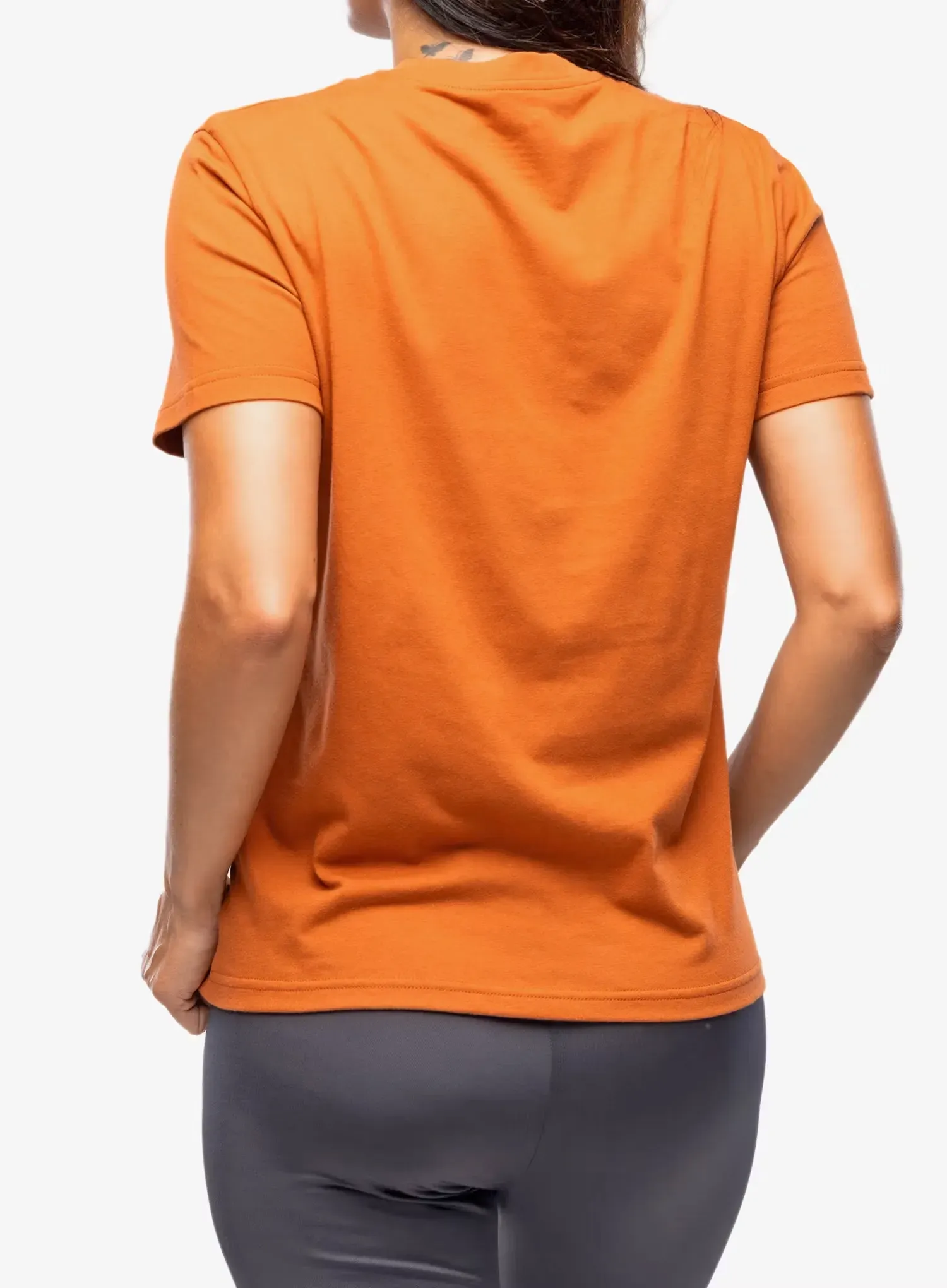 Дамска памучна тениска Fjallraven Logo Tee - terracotta brown