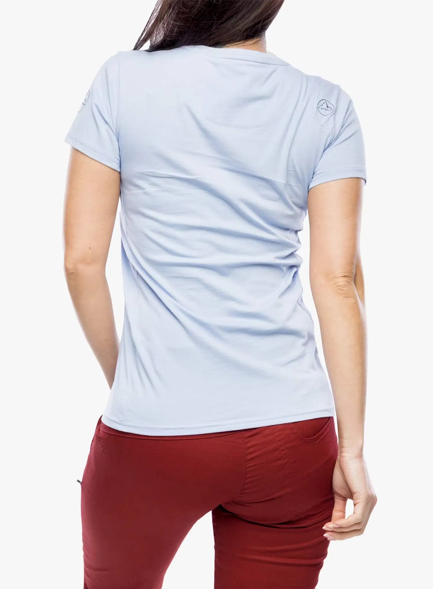 Дамска памучна тениска La Sportiva Stripe Cube T-Shirt - stone-blue