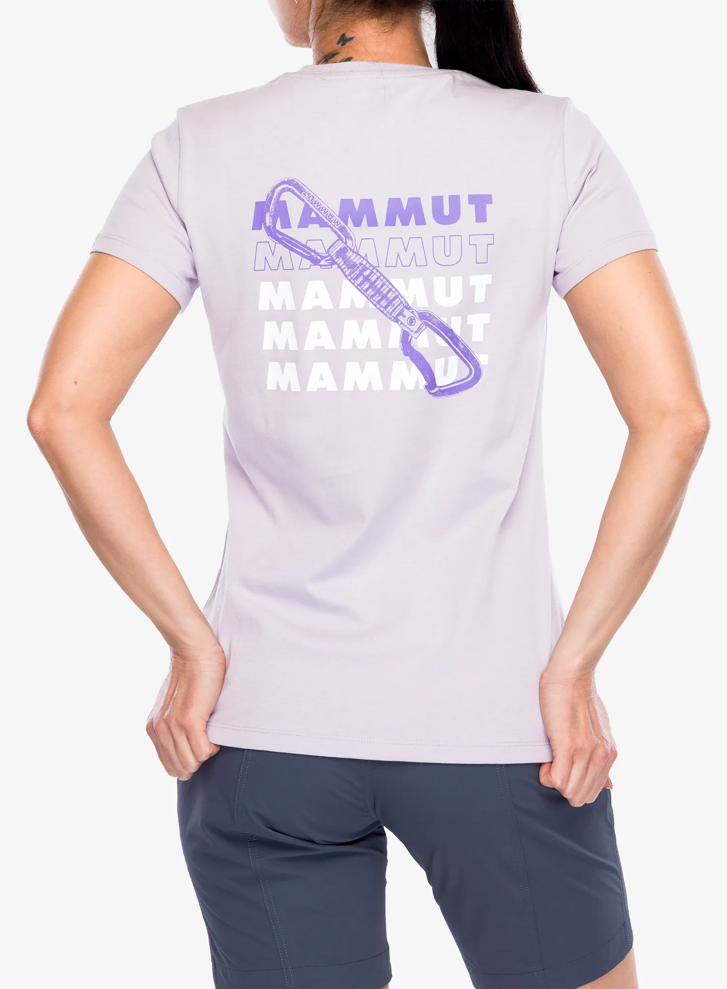 Дамска памучна тениска Mammut Massone T-Shirt Quickdraw - alpine calamint