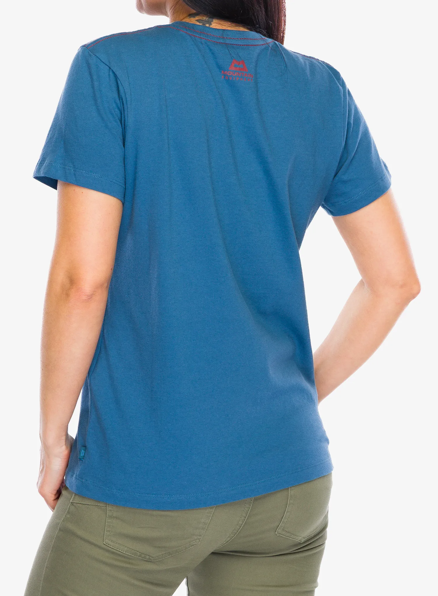 Дамска памучна тениска Mountain Equipment Alpenglow Tee - stellar blue