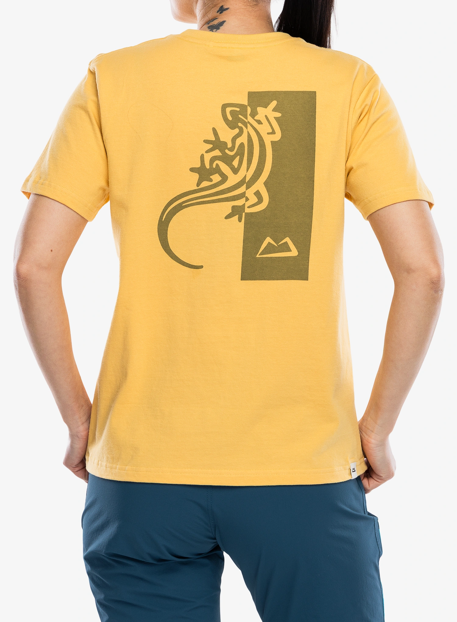 Дамска памучна тениска Mountain Equipment Podus Tee - rattan/rattan