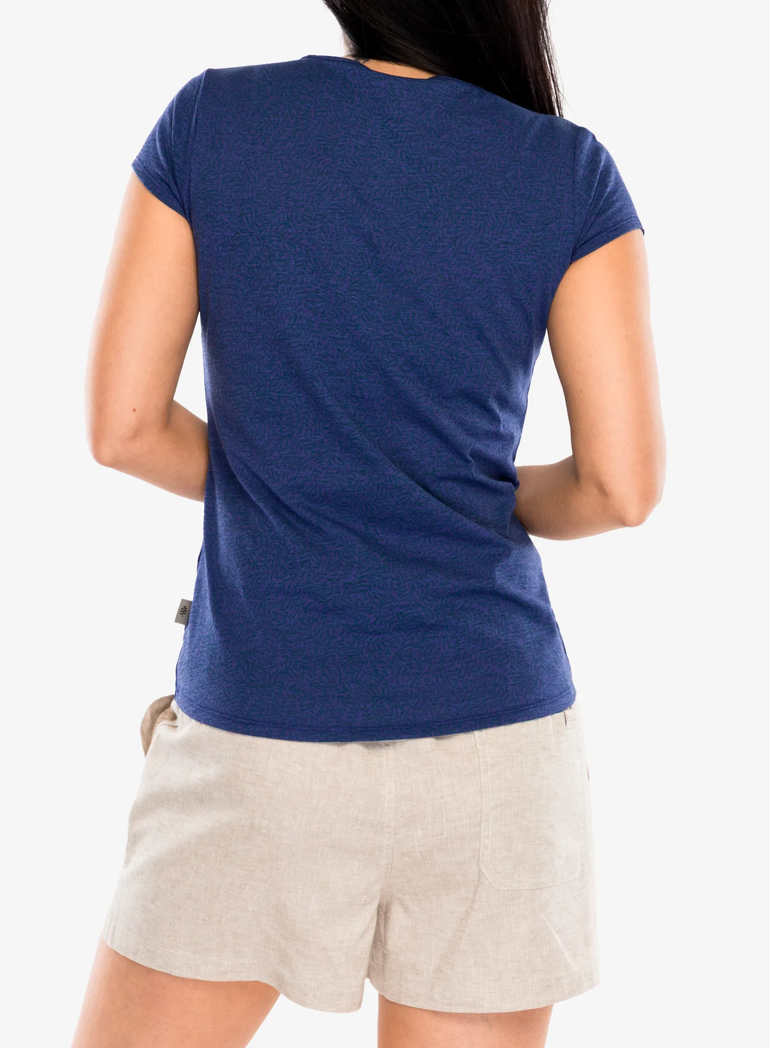 Дамска памучна тениска Royal Robbins Featherweight Slub Tee - future dusk nisene pt