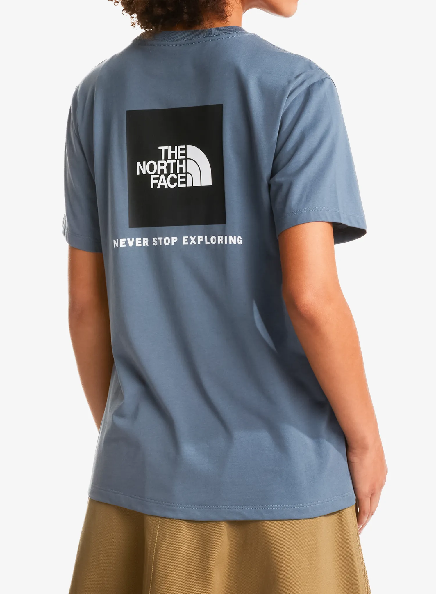 Дамска памучна тениска The North Face Evolution Half Dome Relaxed Short Sleeve - granite grey