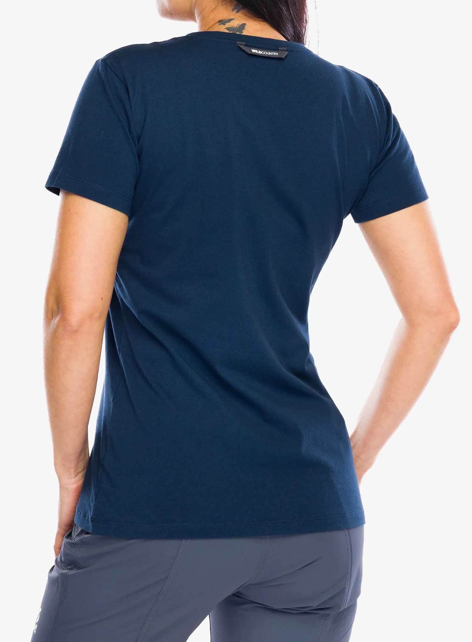 Дамска памучна тениска Wild Country Stamina T-Shirt -  navy