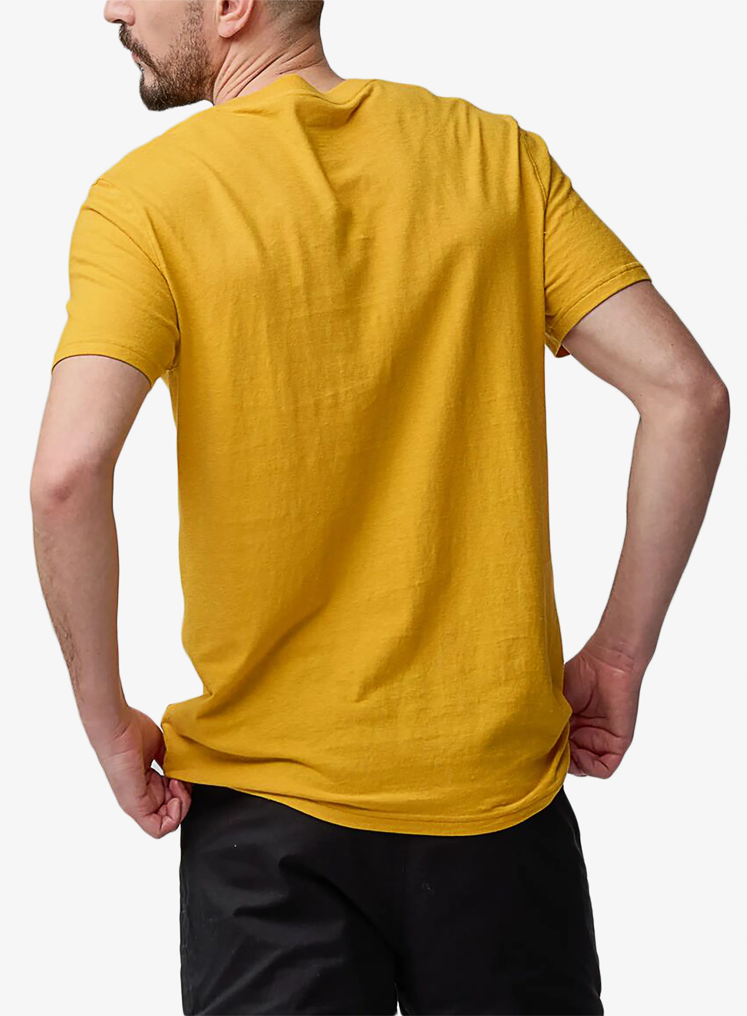 Памучна тениска Fjallraven Hemp Blend Out Here T-shirt - ochre