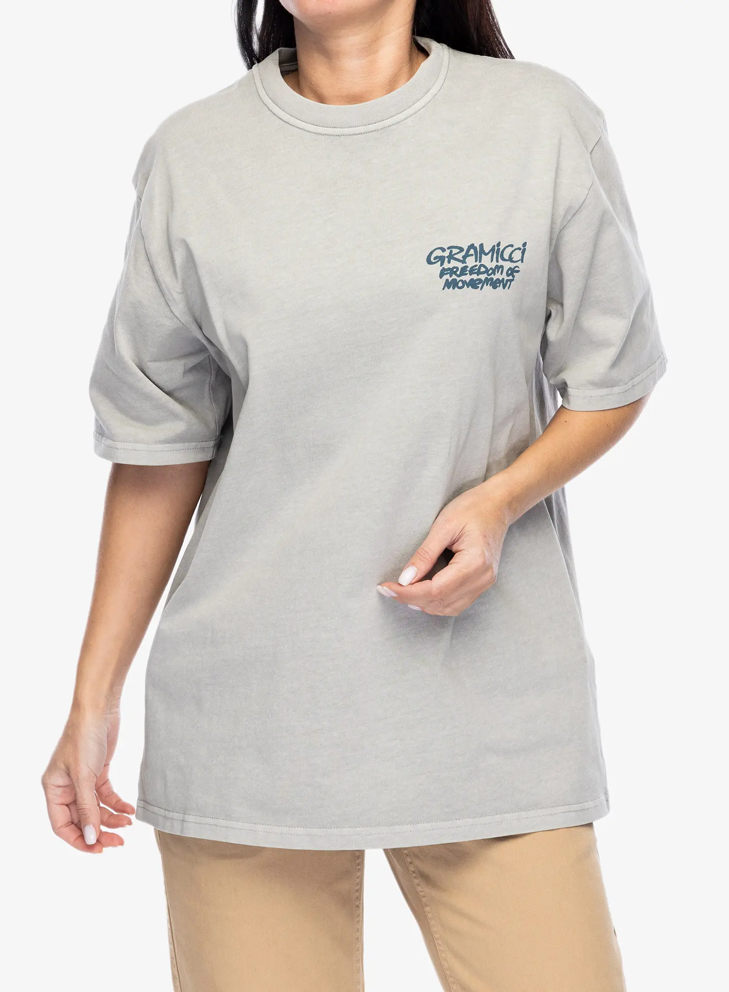 Памучна тениска Gramicci Napping Climber Tee - pigment slate