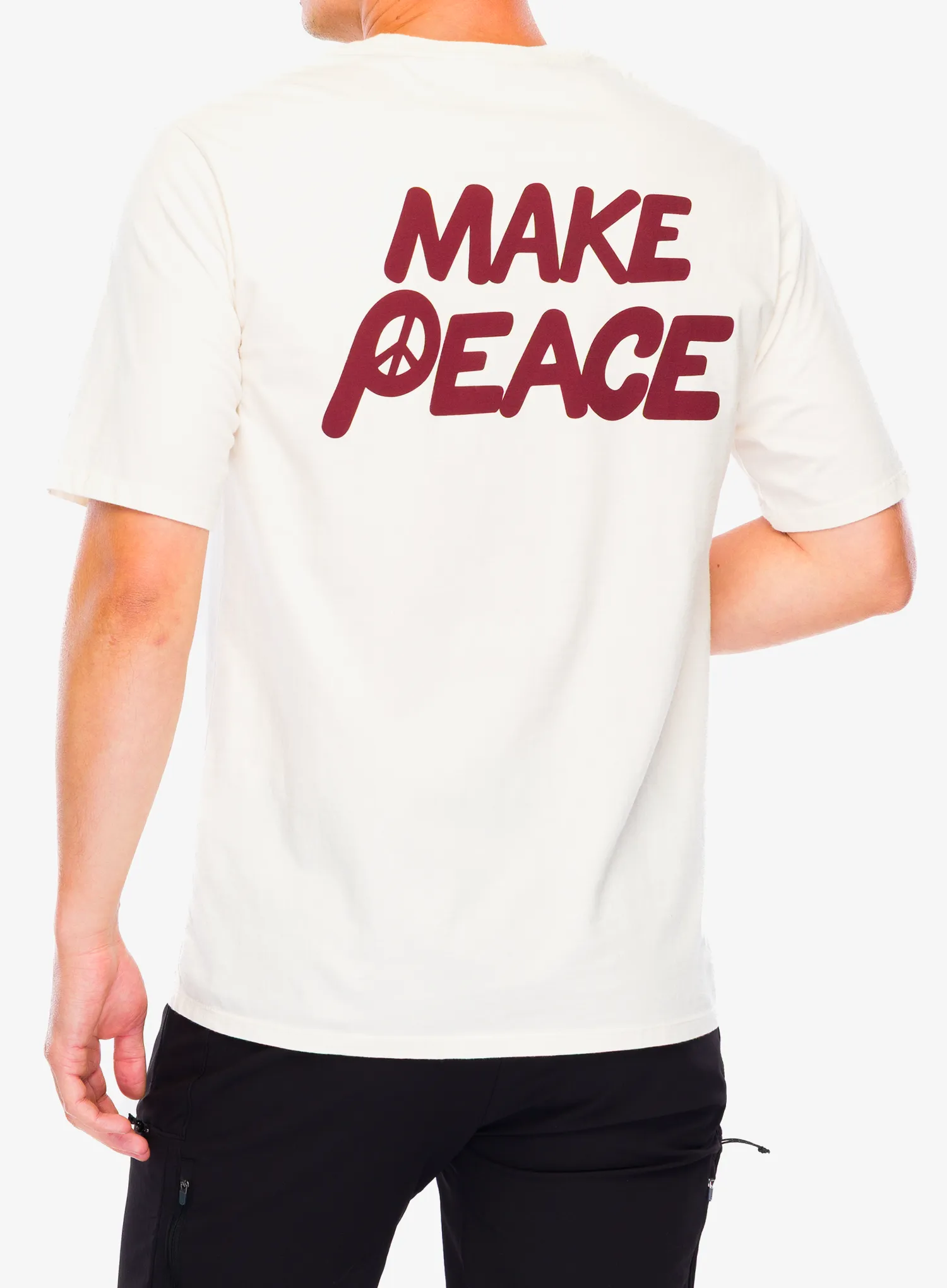 Памучна тениска Patagonia Balance Organic T-Shirt - peace seeds/undyed natural