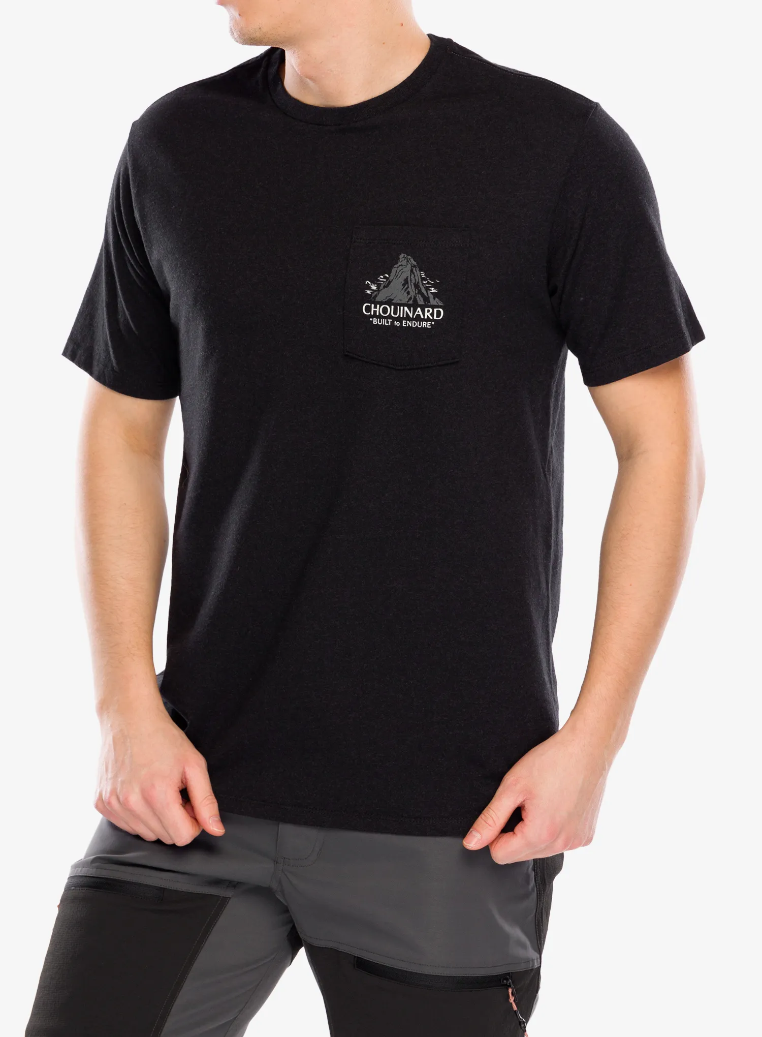 Памучна тениска Patagonia Chouinard Crest Pocket Responsibili-Tee - ink black