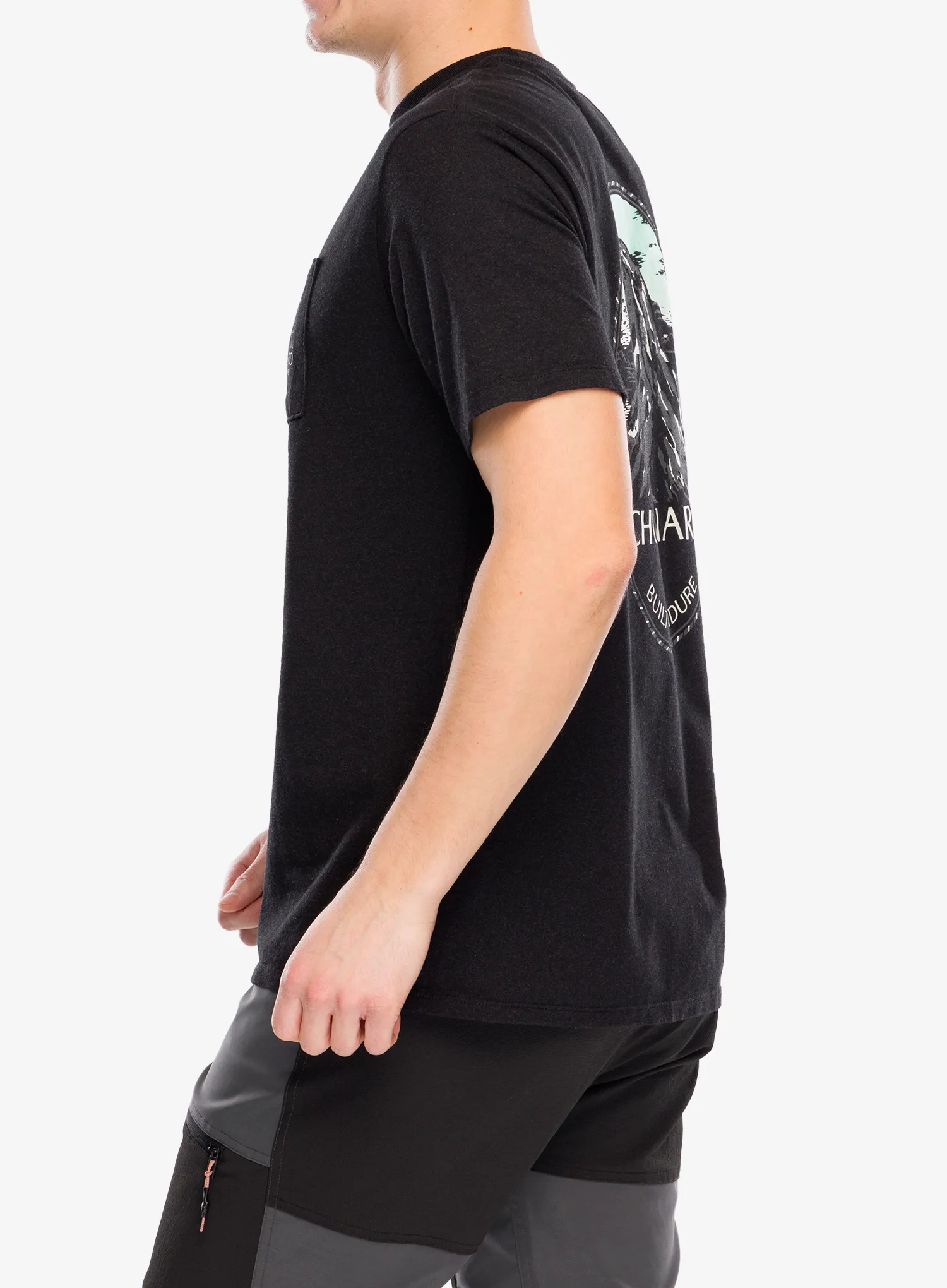 Памучна тениска Patagonia Chouinard Crest Pocket Responsibili-Tee - ink black