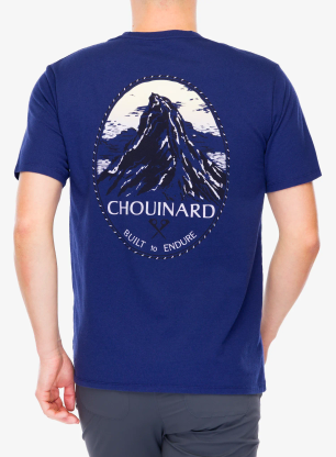Памучна тениска Patagonia Chouinard Crest Pocket Responsibili-Tee - solstice purple