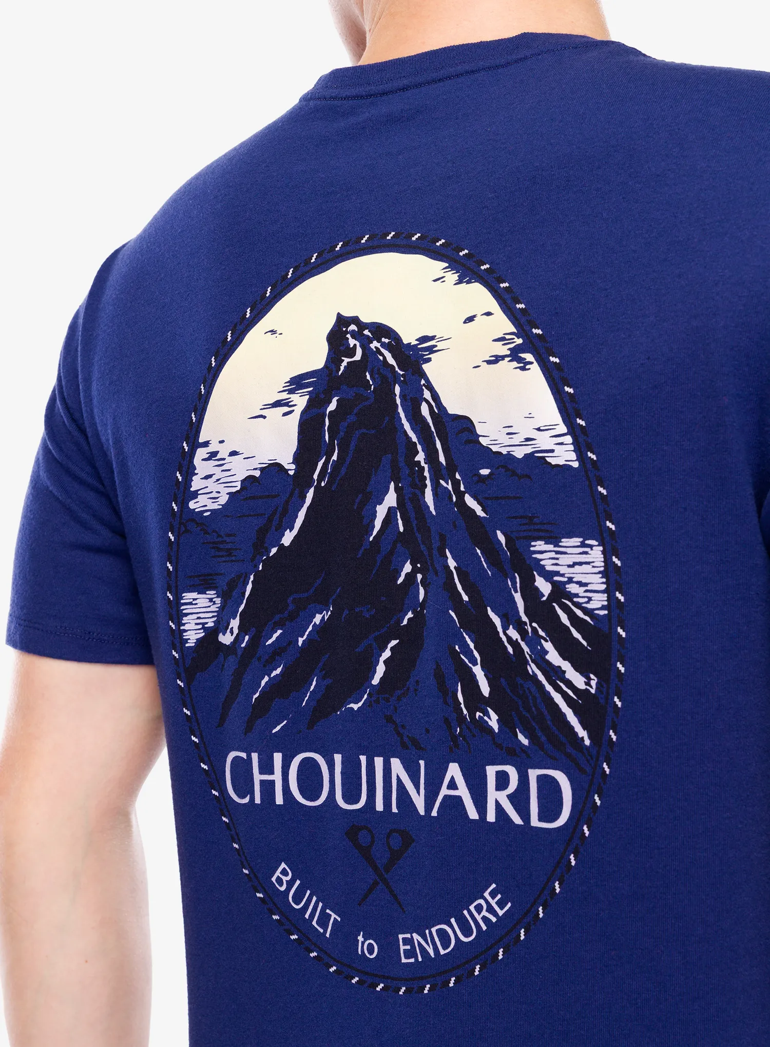 Памучна тениска Patagonia Chouinard Crest Pocket Responsibili-Tee - solstice purple