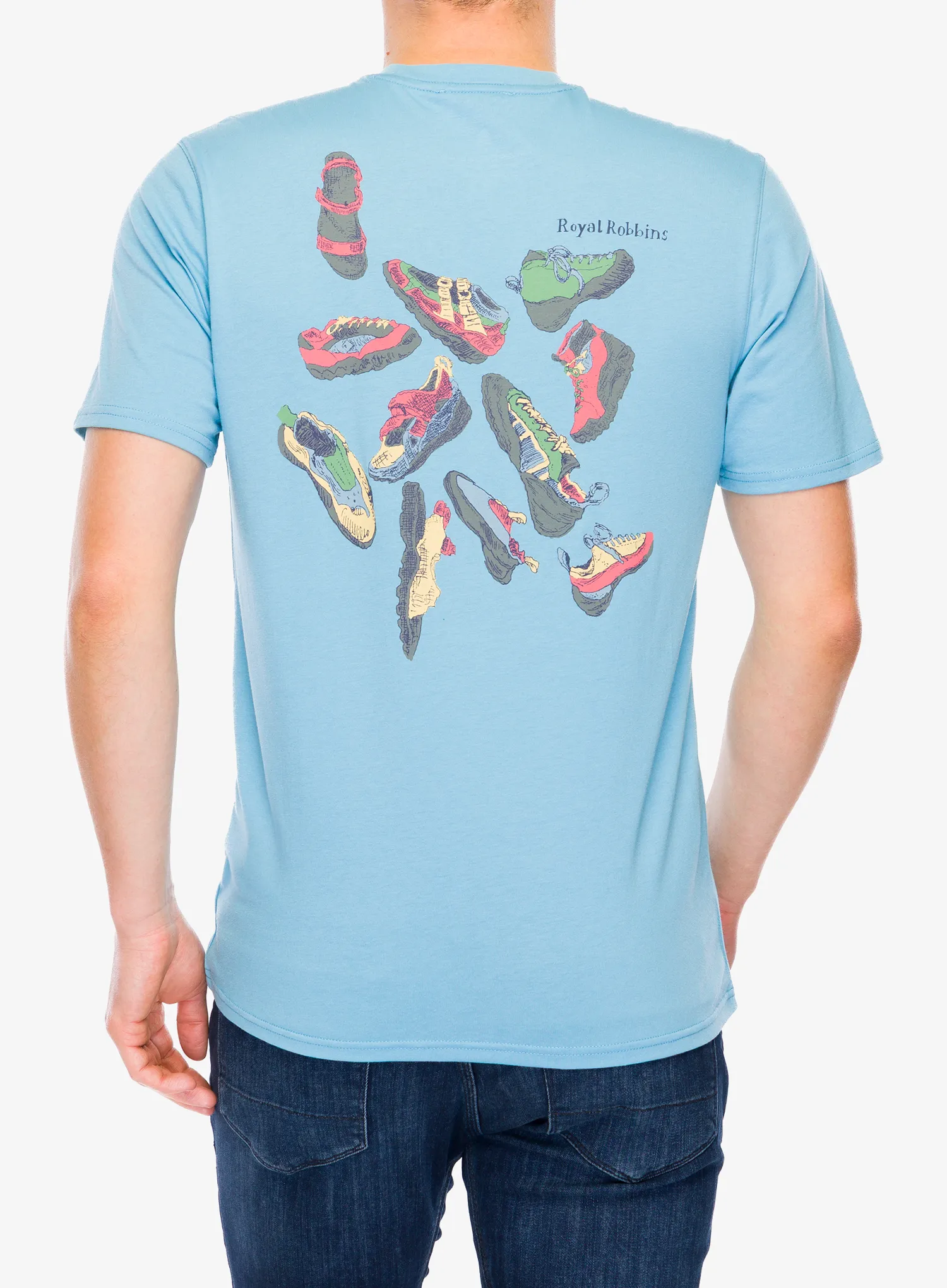 Памучна тениска Royal Robbins RR Graphic Tee - catalina shoe pt