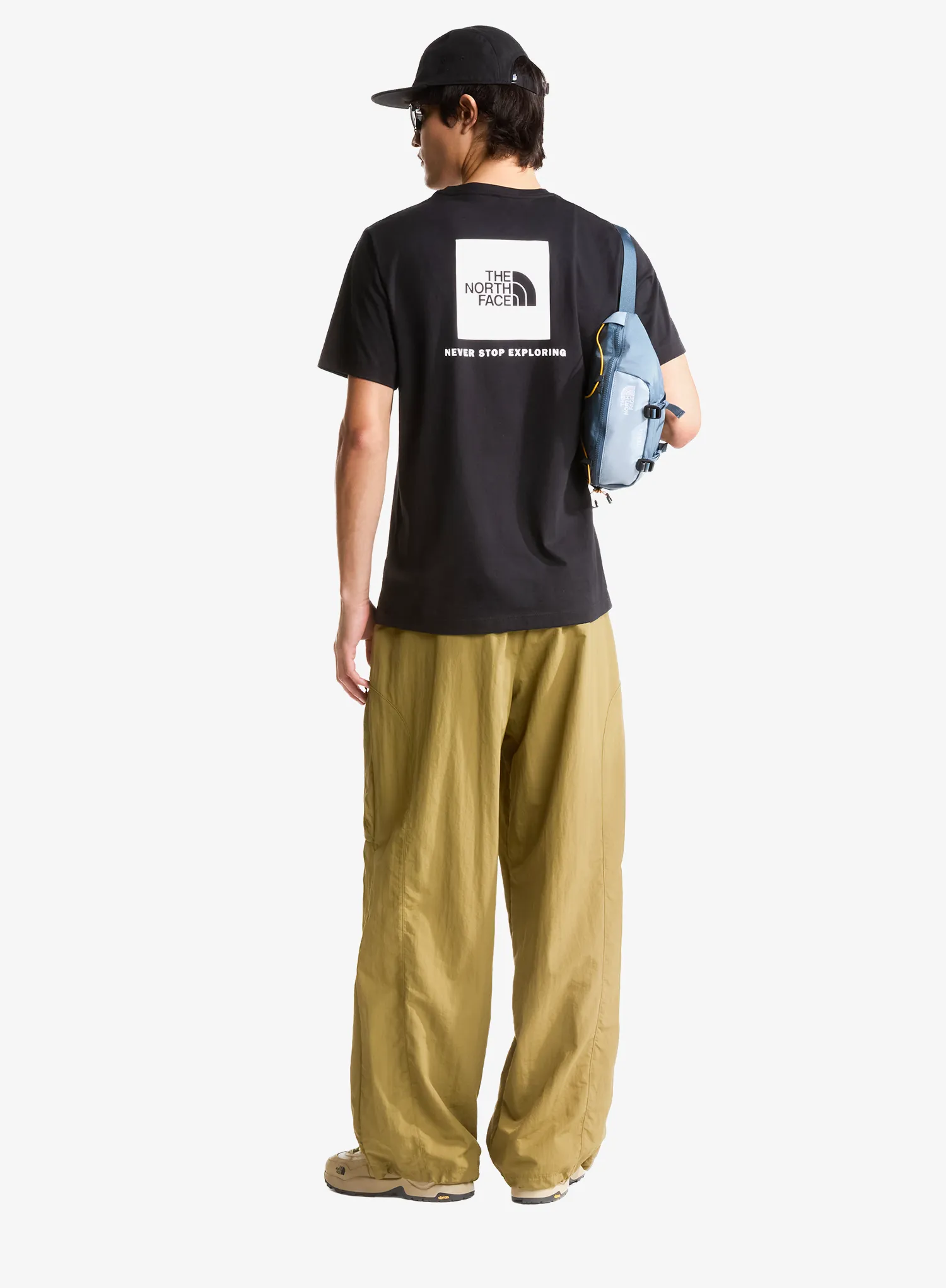 Памучна тениска The North Face Evolution Box Nse Regular Short Sleeve - black/white