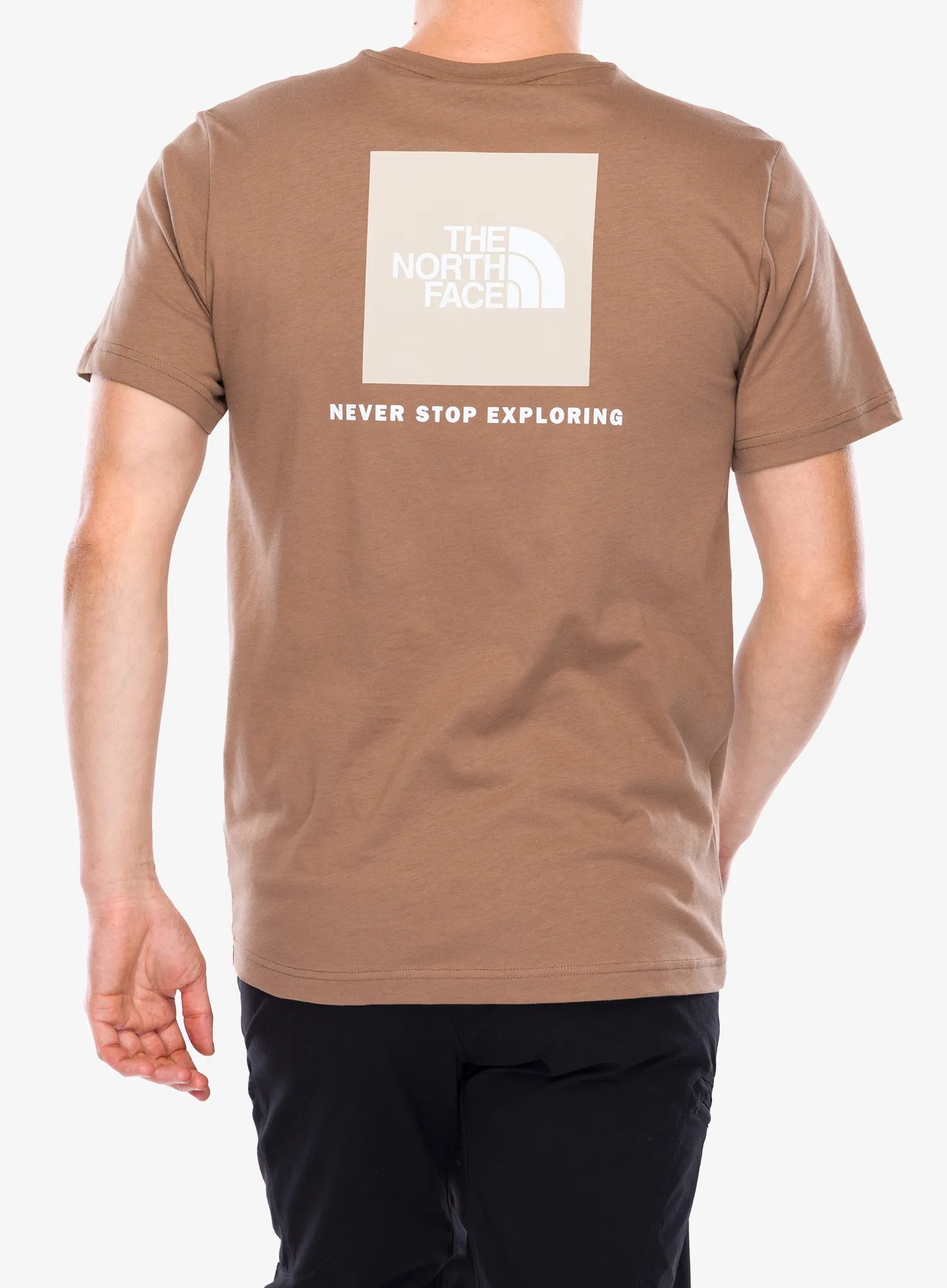Памучна тениска The North Face S/S Redbox Tee - latte/gravel
