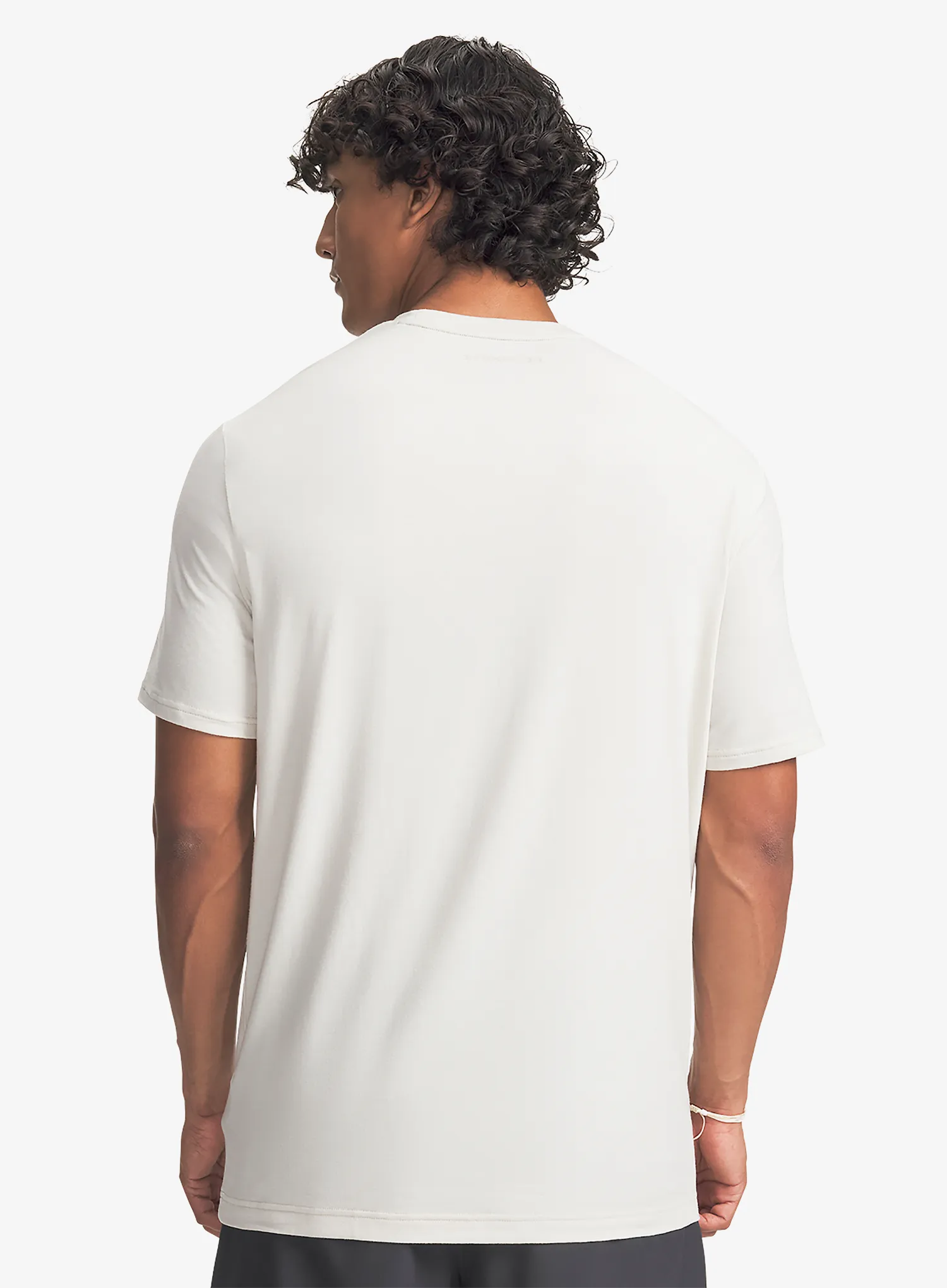 Памучна тениска Under Armour Explor Graphic SS - summit white/city khaki