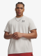 Памучна тениска Under Armour Logo Embroidered Heavyweight SS - summit white/black