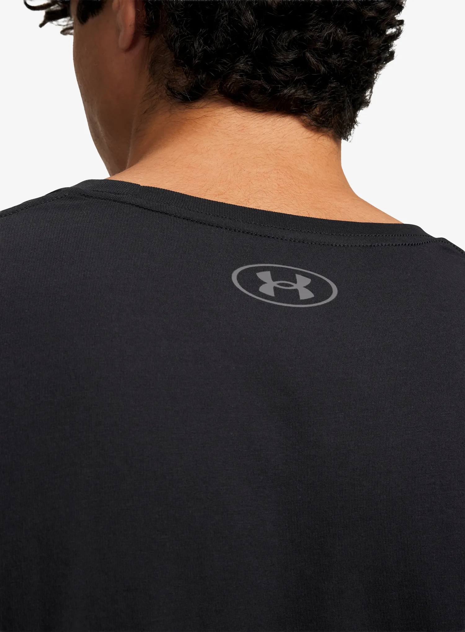Памучна тениска Under Armour Sportstyle Left Chest Logo SS - black/black