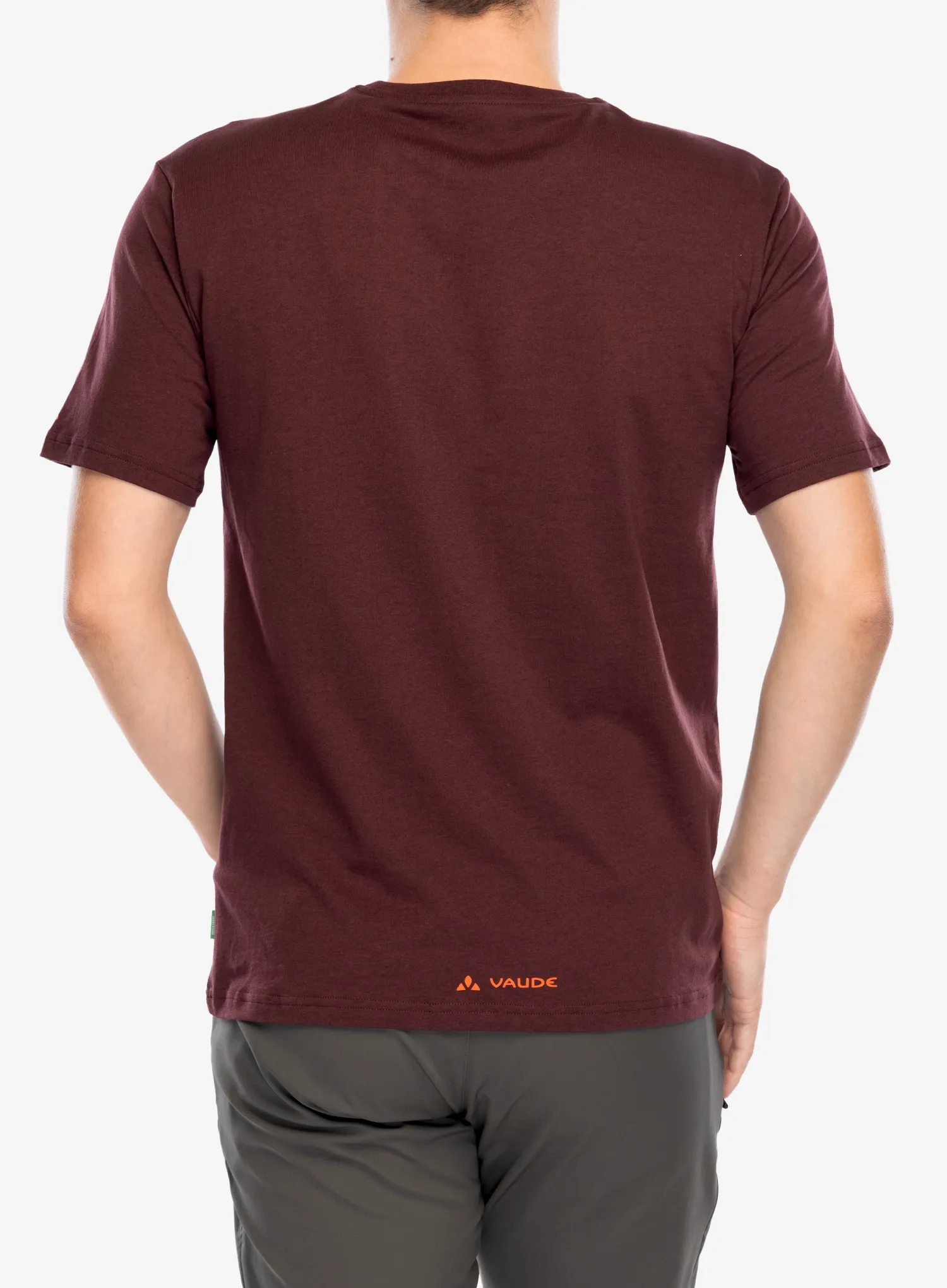 Памучна тениска Vaude Cyclist T-Shirt V - dark oak