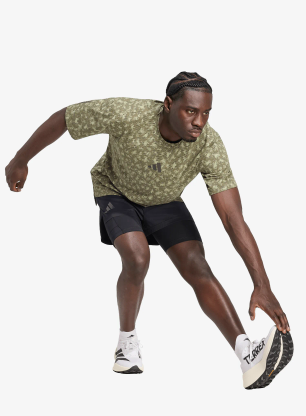 Тениска за бягане adidas TERREX Xploric CLIMACOOL+ Printed Trail T-shirt - tent green/olive strata