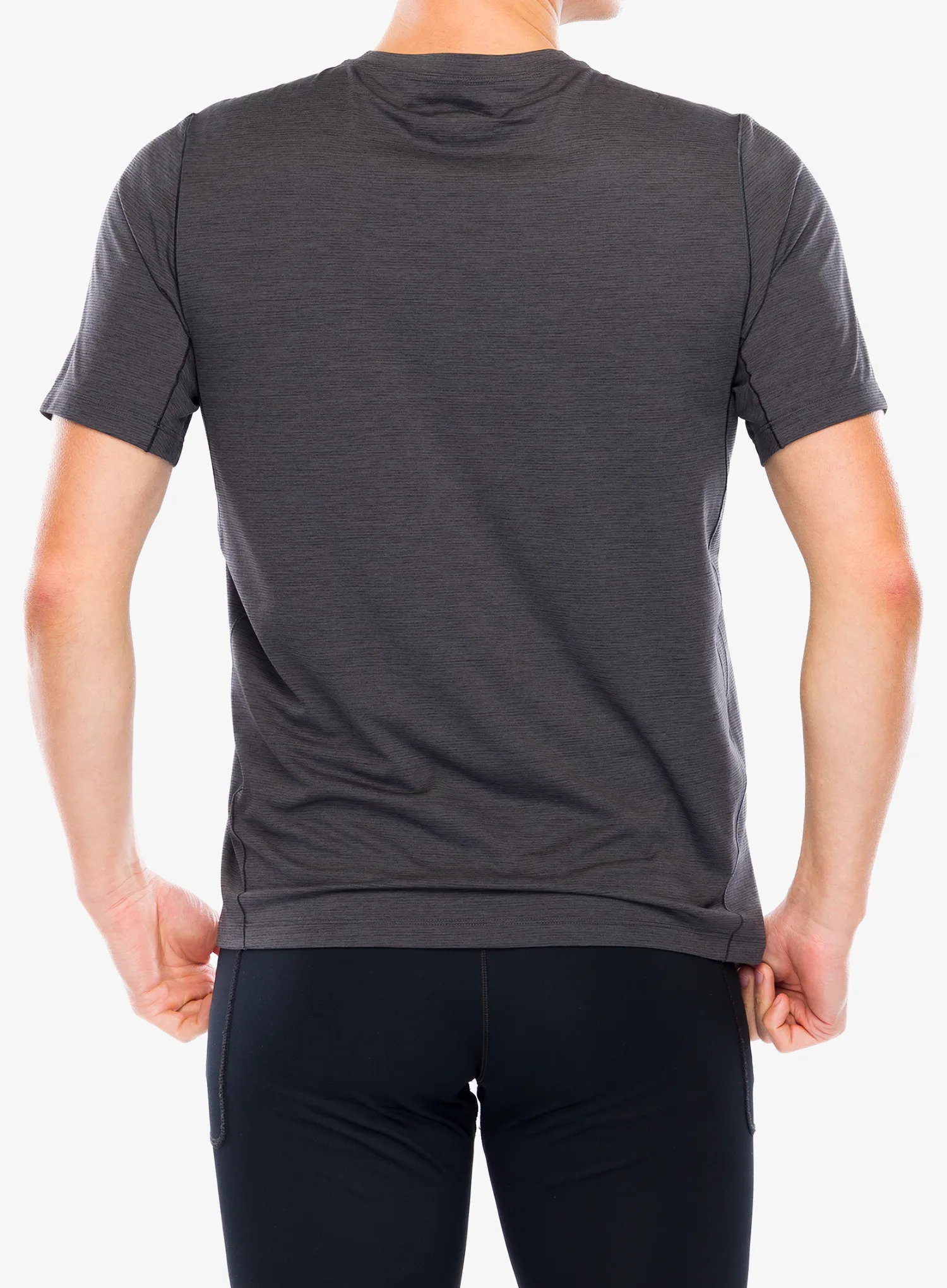 Тениска за бягане Arcteryx Cormac Crew SS - black sapphire