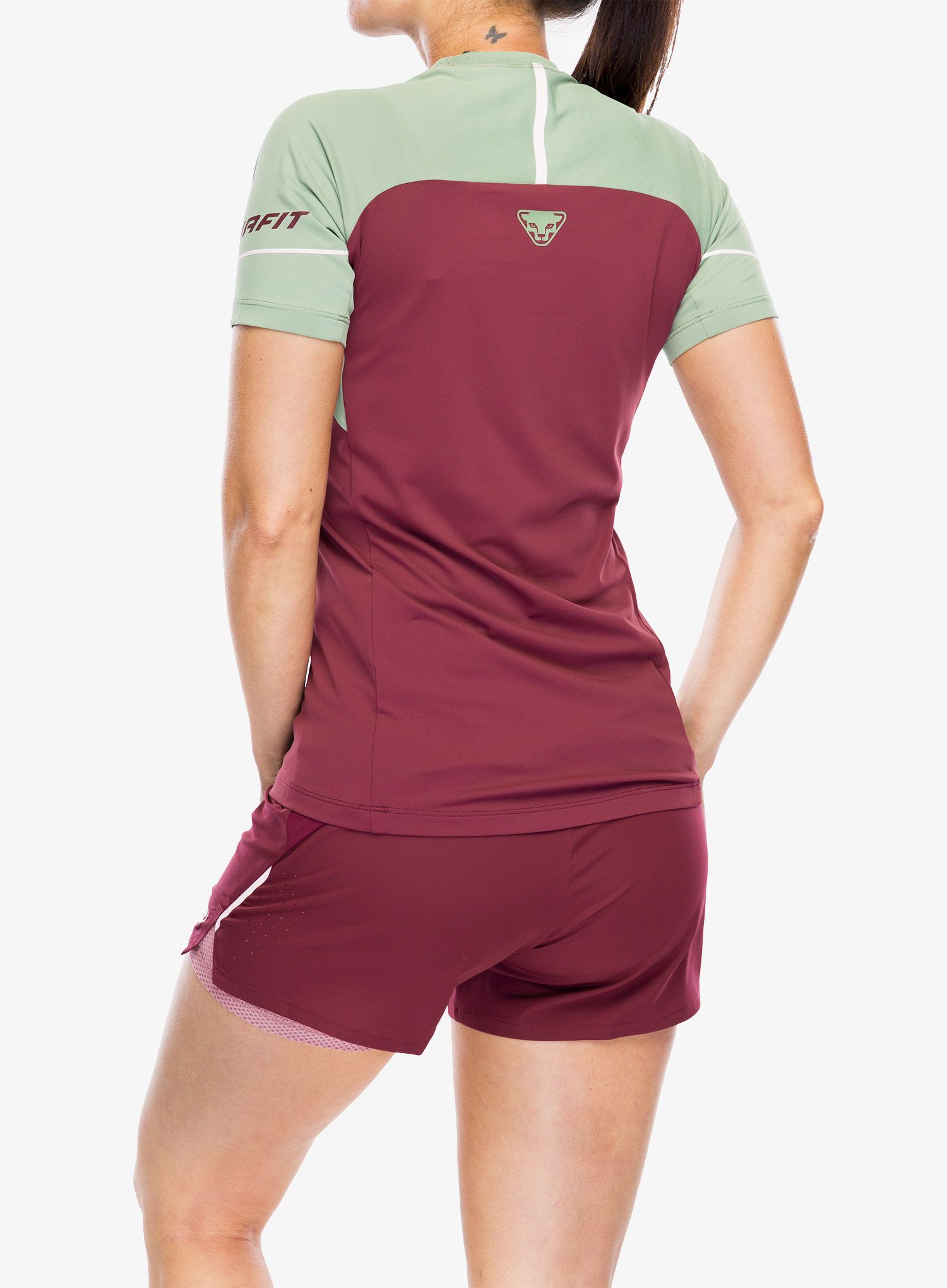 Дамска тениска за бягане Dynafit Alpine Pro S/S Tee - burgundy