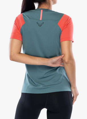 Дамска тениска за бягане Dynafit Transalper S/S Tee - atlantic/cabana
